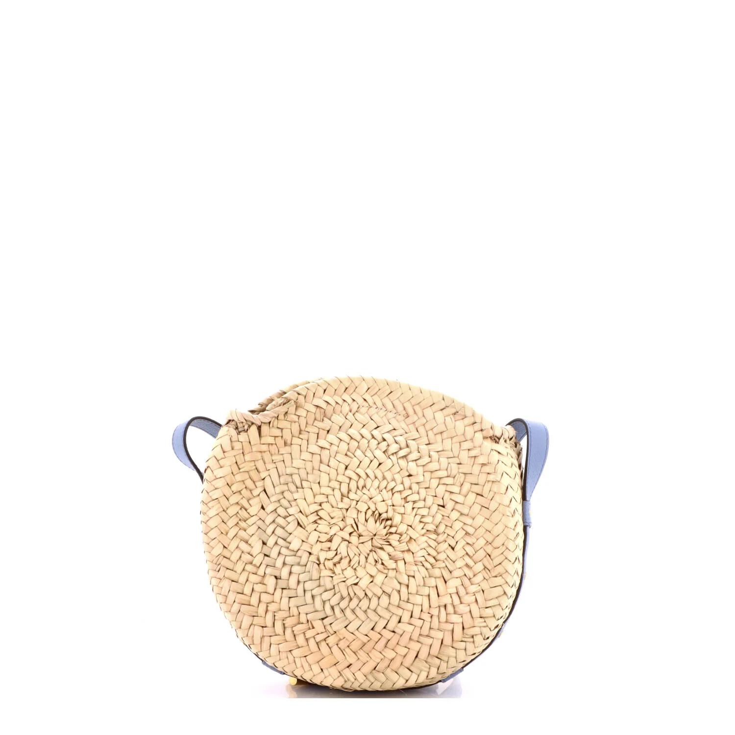 Marcie Basket Crossbody Bag Raffia and Leather Small - Image 3