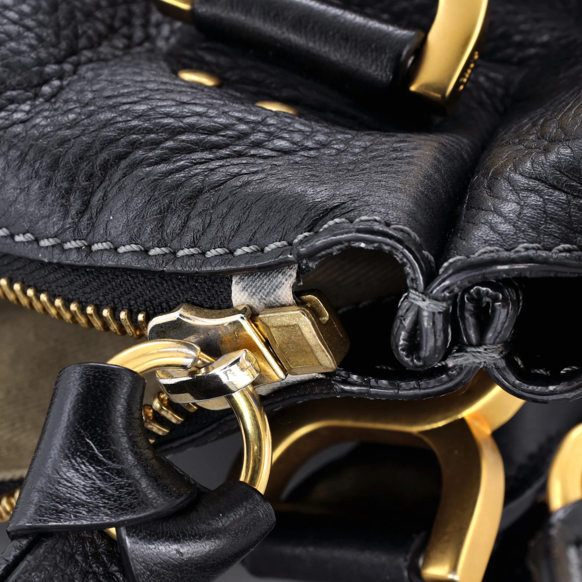 Marcie Satchel Leather Medium - Image 6