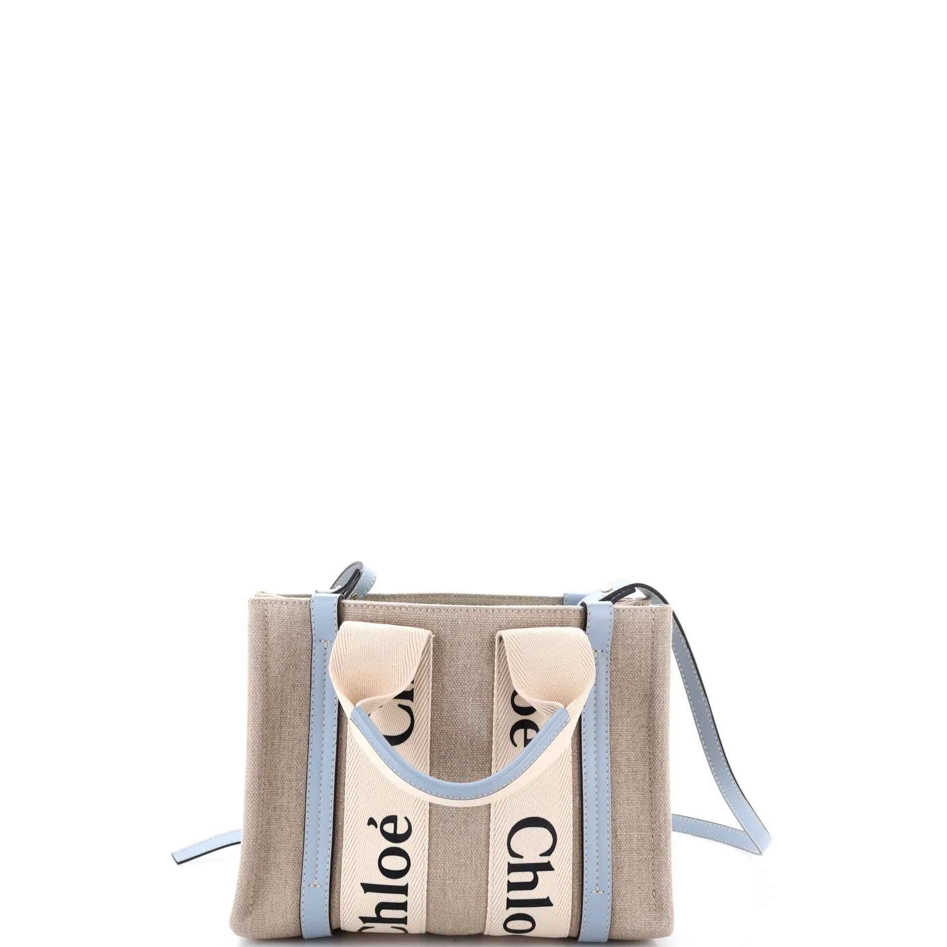 Woody Convertible Tote Canvas with Leather Small - Image 3
