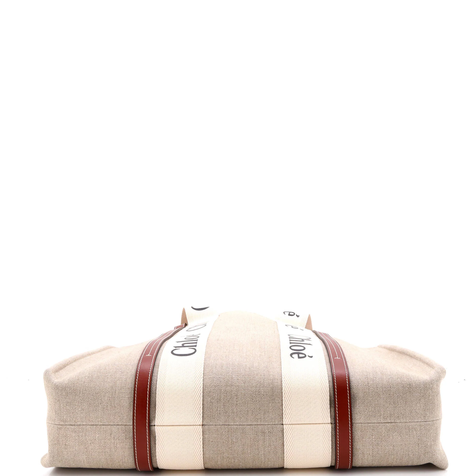 Woody Tote Canvas with Leather Large - Image 4