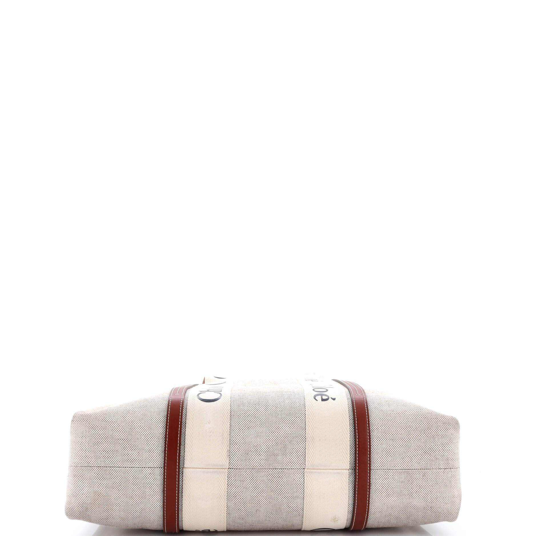 Woody Tote Canvas with Leather Large - Image 4