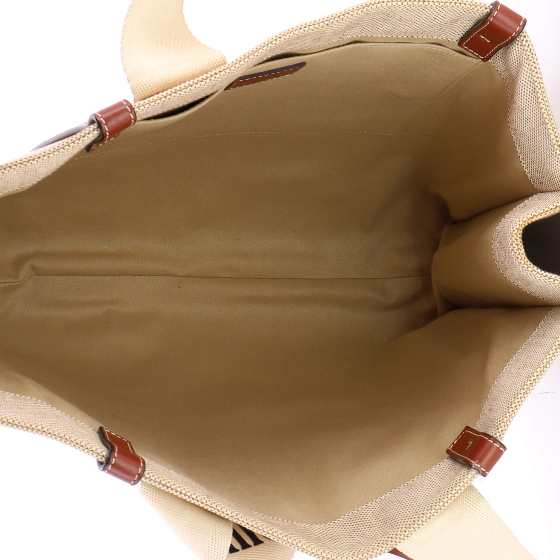 Woody Tote Canvas with Leather Large - Image 5