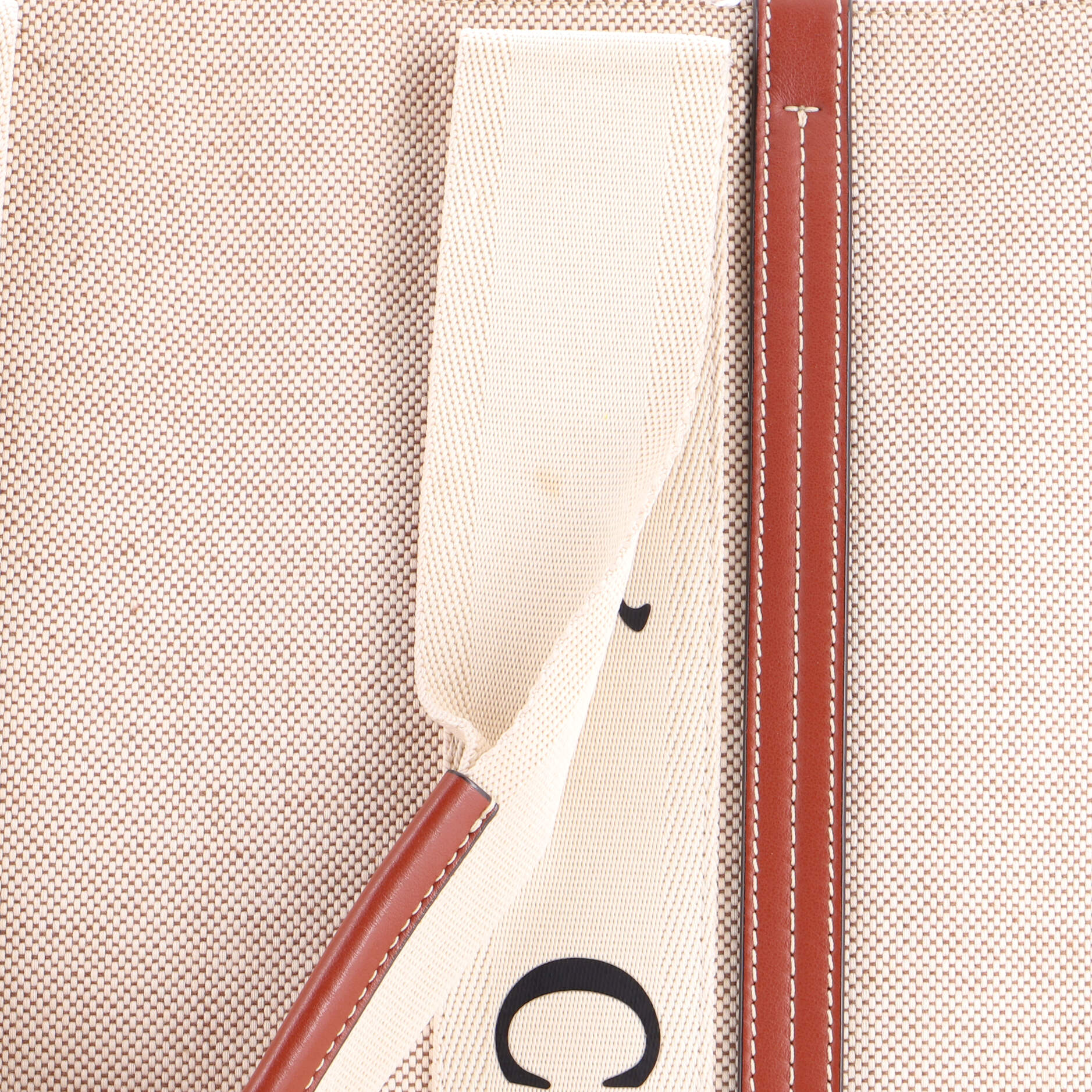 Woody Tote Canvas with Leather Large - Image 6