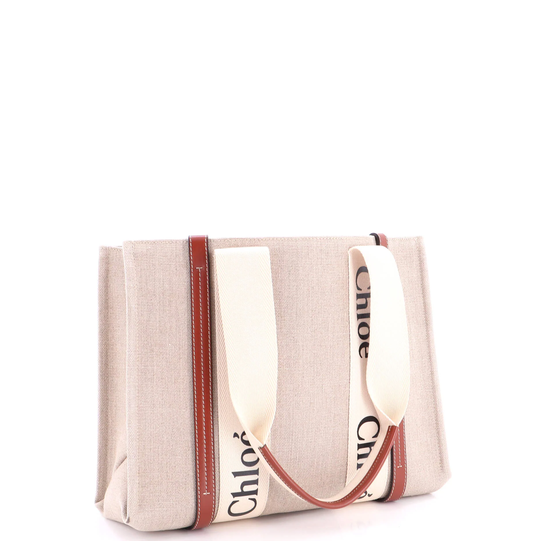 Woody Tote Canvas with Leather Medium - Image 2