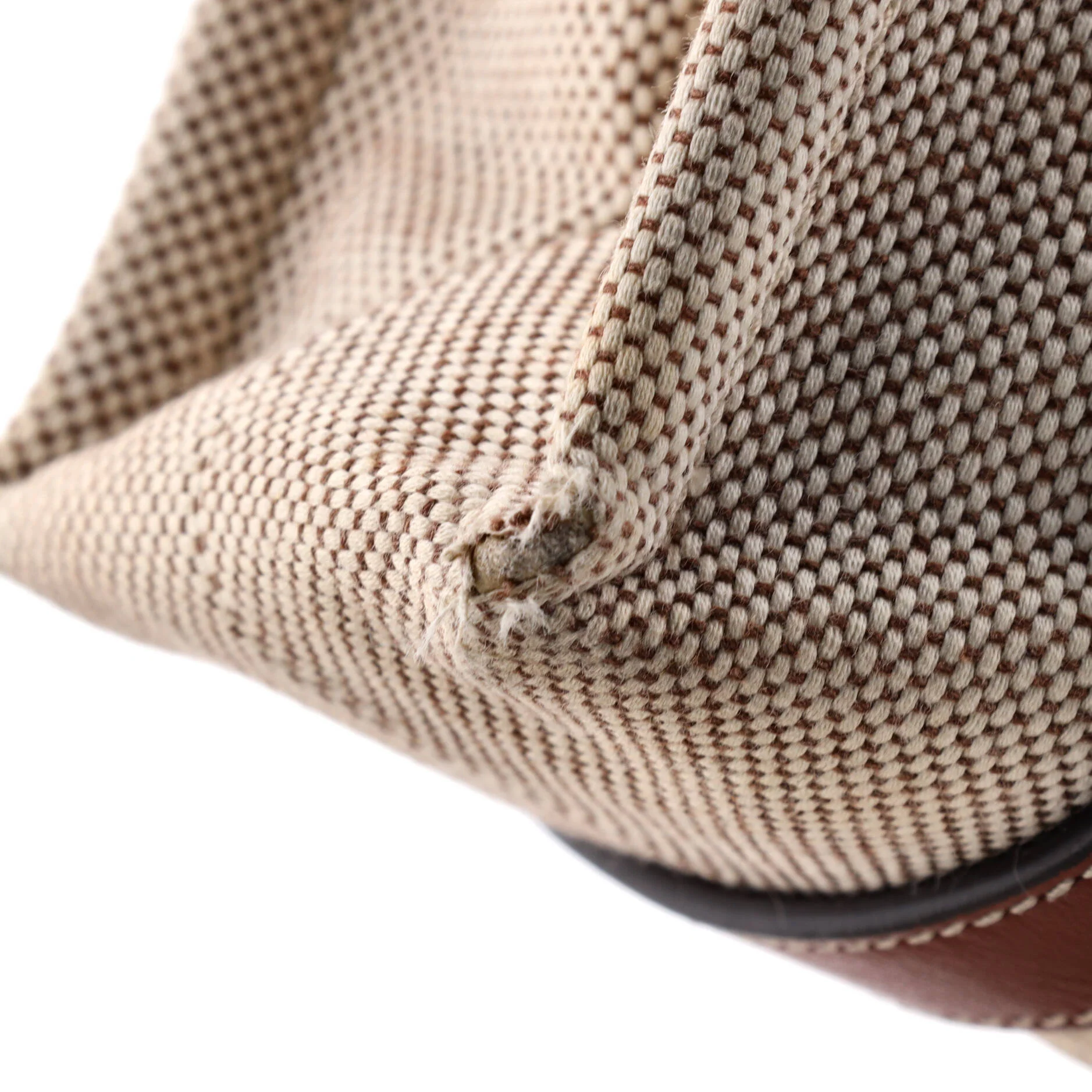 Woody Tote Canvas with Leather Small - Image 6
