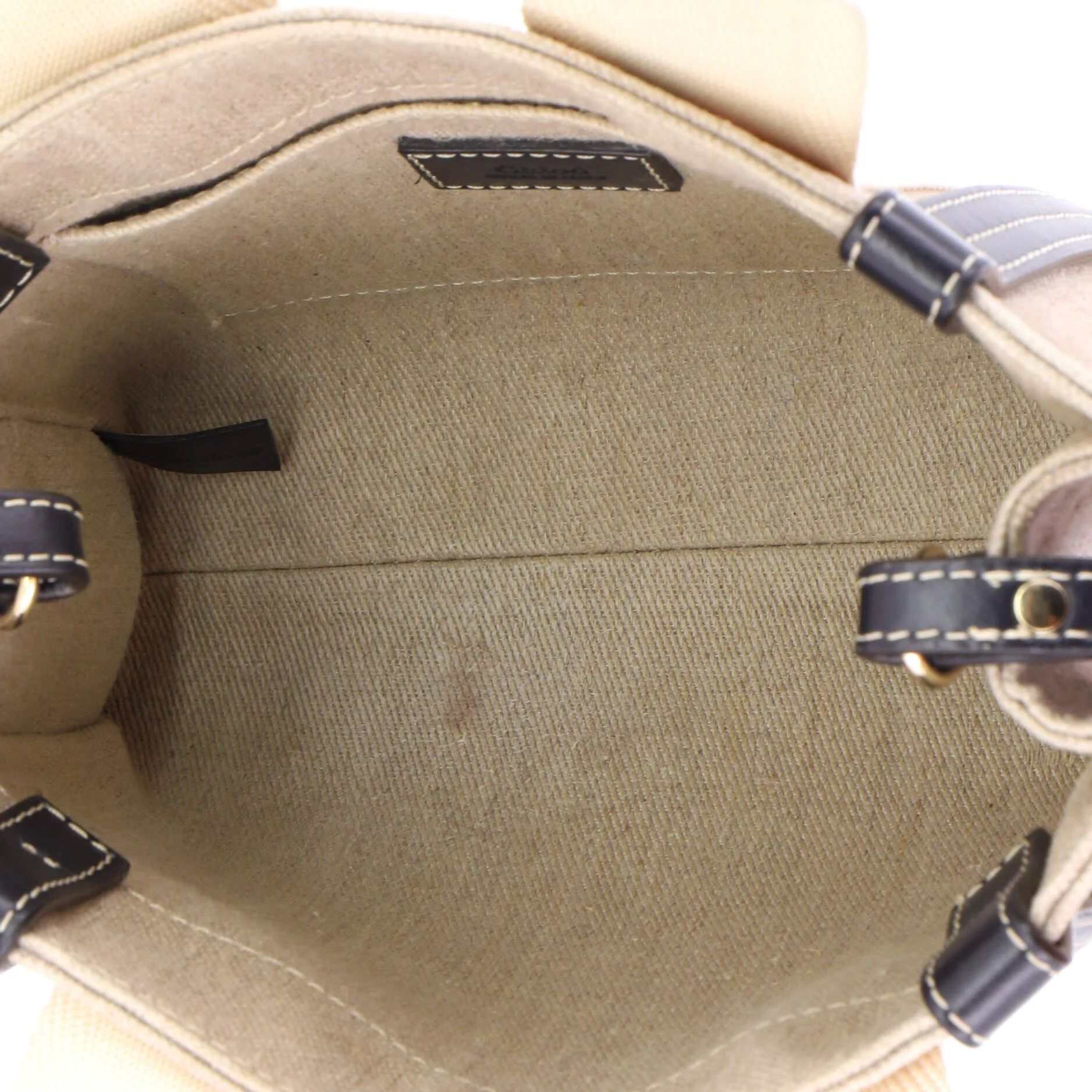 Woody Tote Canvas with Leather Small - Image 5