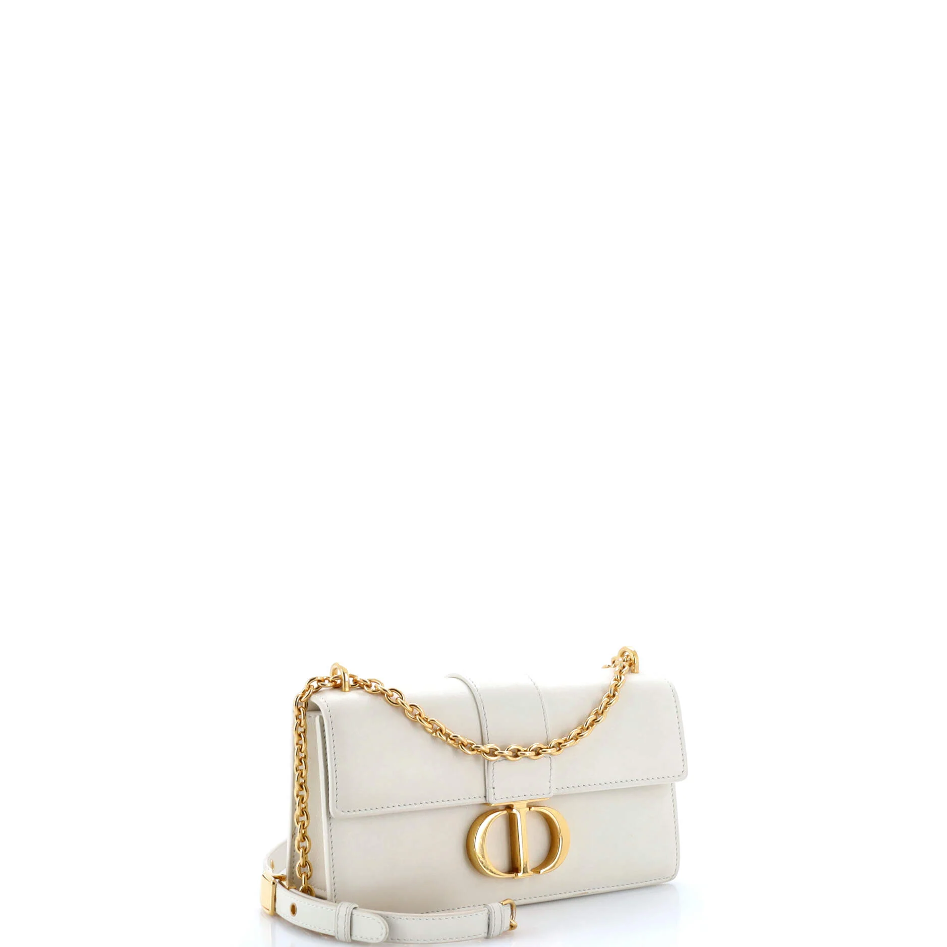 30 Montaigne Chain Flap Bag Leather East West - Image 2
