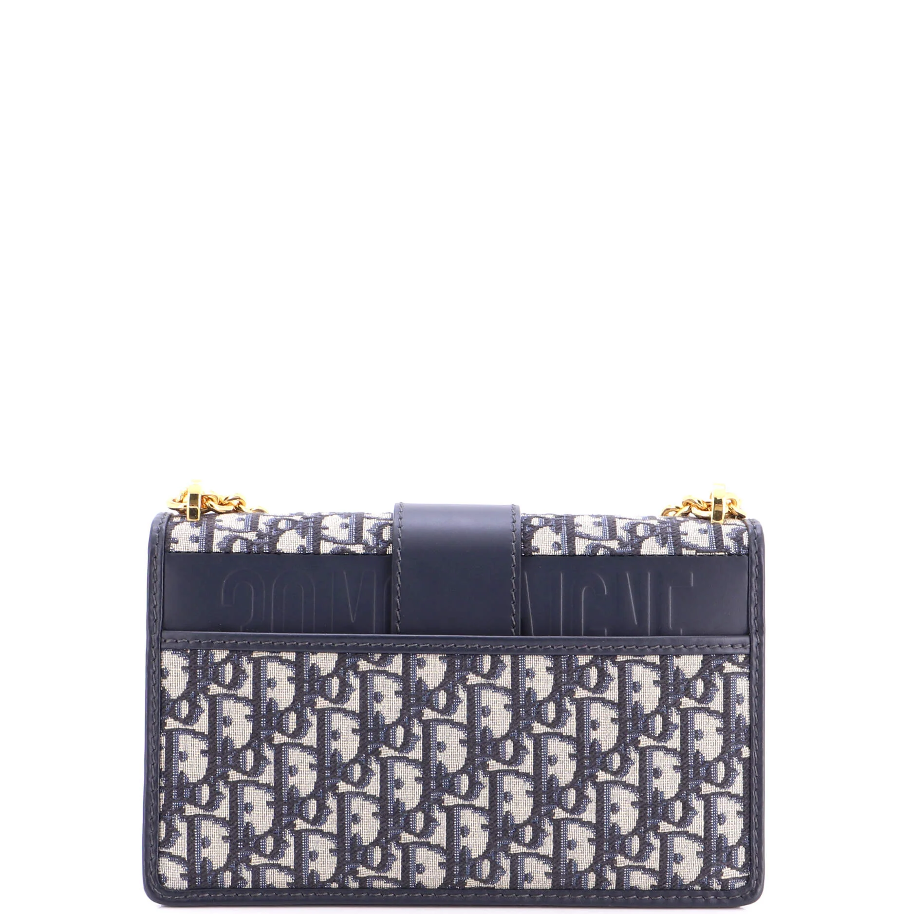 30 Montaigne Chain Flap Bag Oblique Canvas East West - Image 3