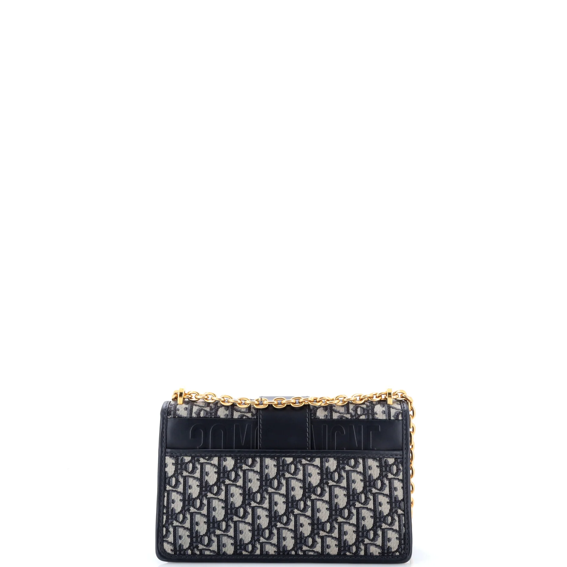 30 Montaigne Chain Flap Bag Oblique Canvas East West - Image 3