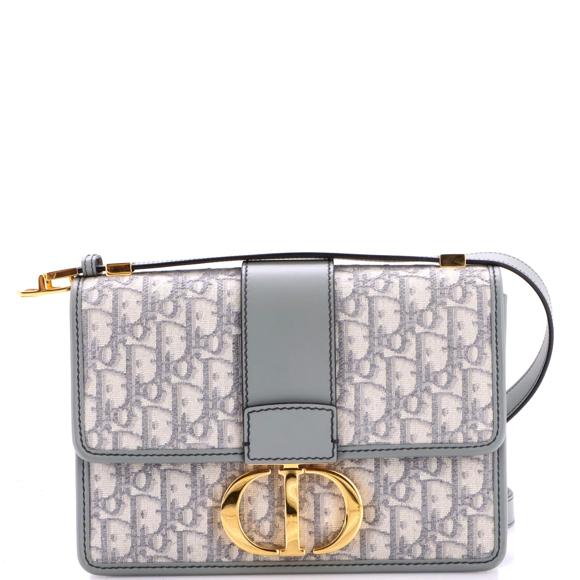 30 Montaigne Flap Bag Oblique Canvas
