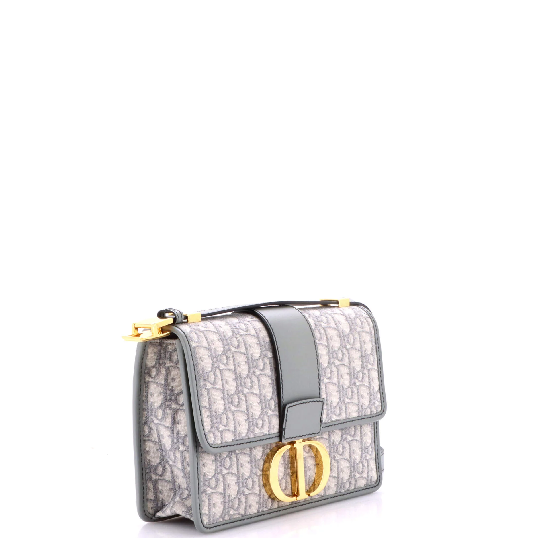 30 Montaigne Flap Bag Oblique Canvas - Image 2