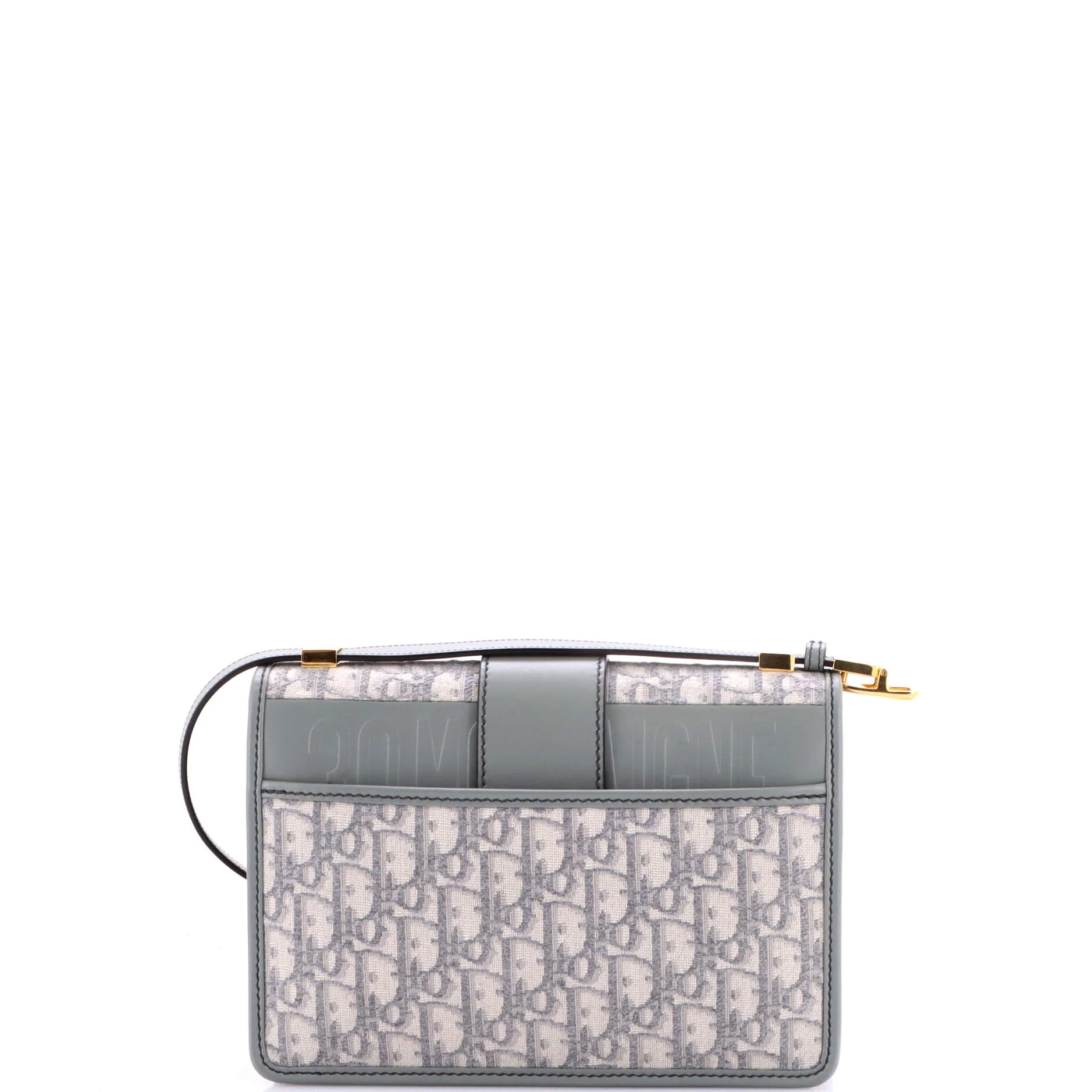 30 Montaigne Flap Bag Oblique Canvas - Image 3