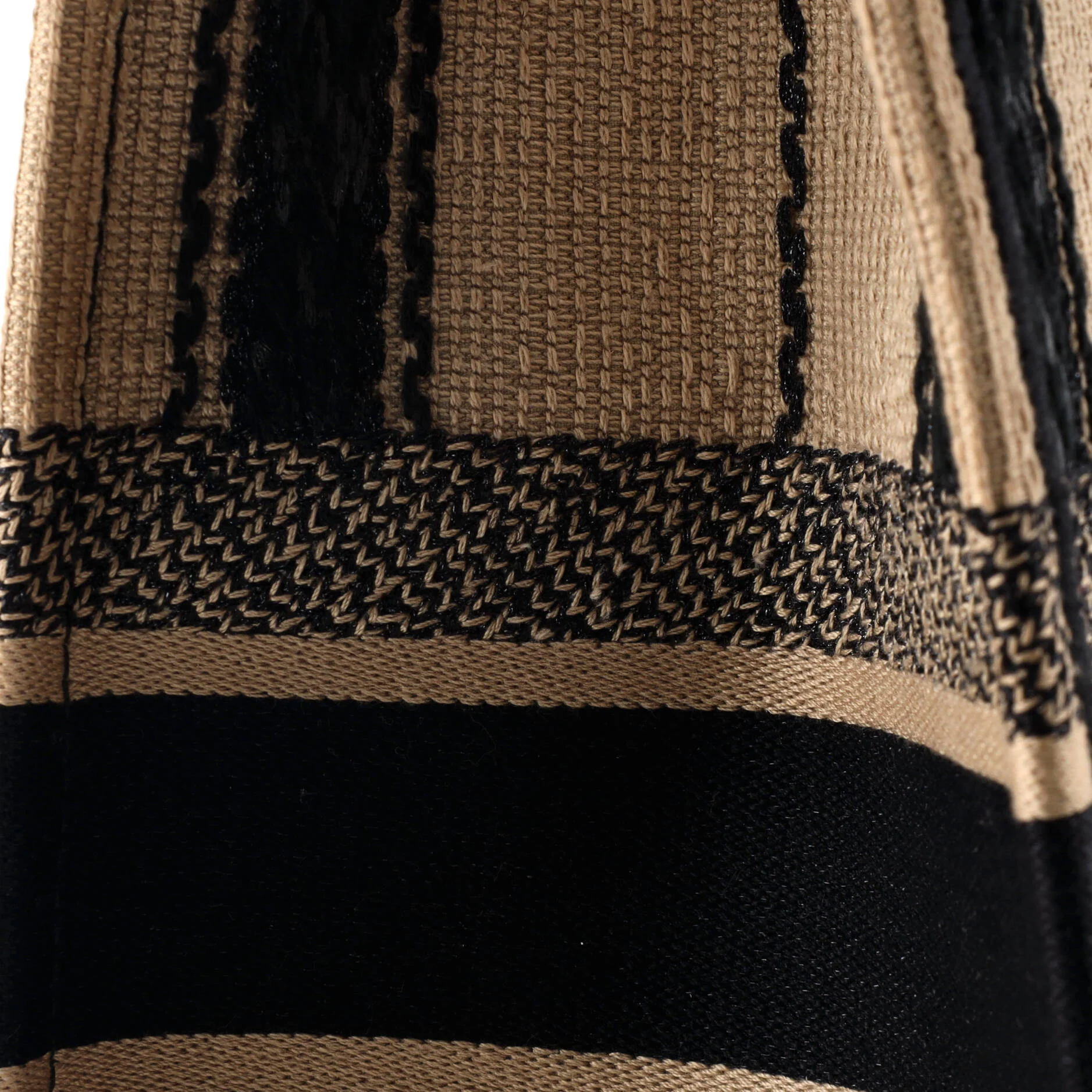 Book Tote Bayadere Stripe Embroidered Canvas Medium - Image 6