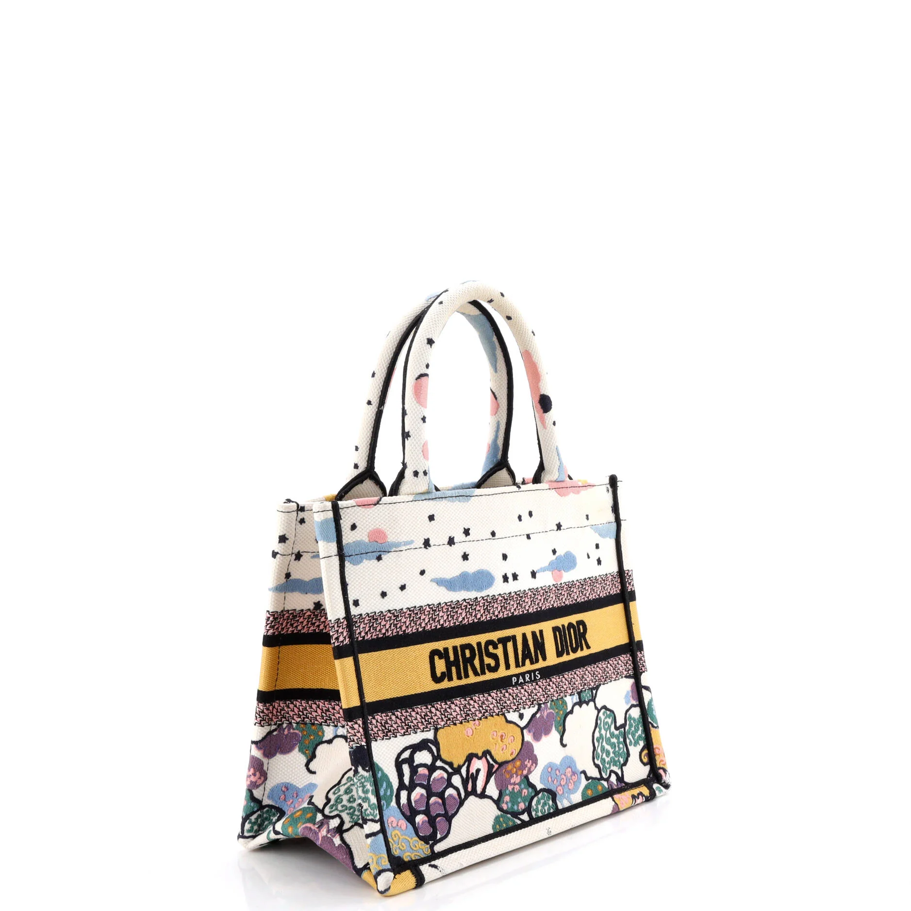 Book Tote Embroidered Canvas Small - Image 2