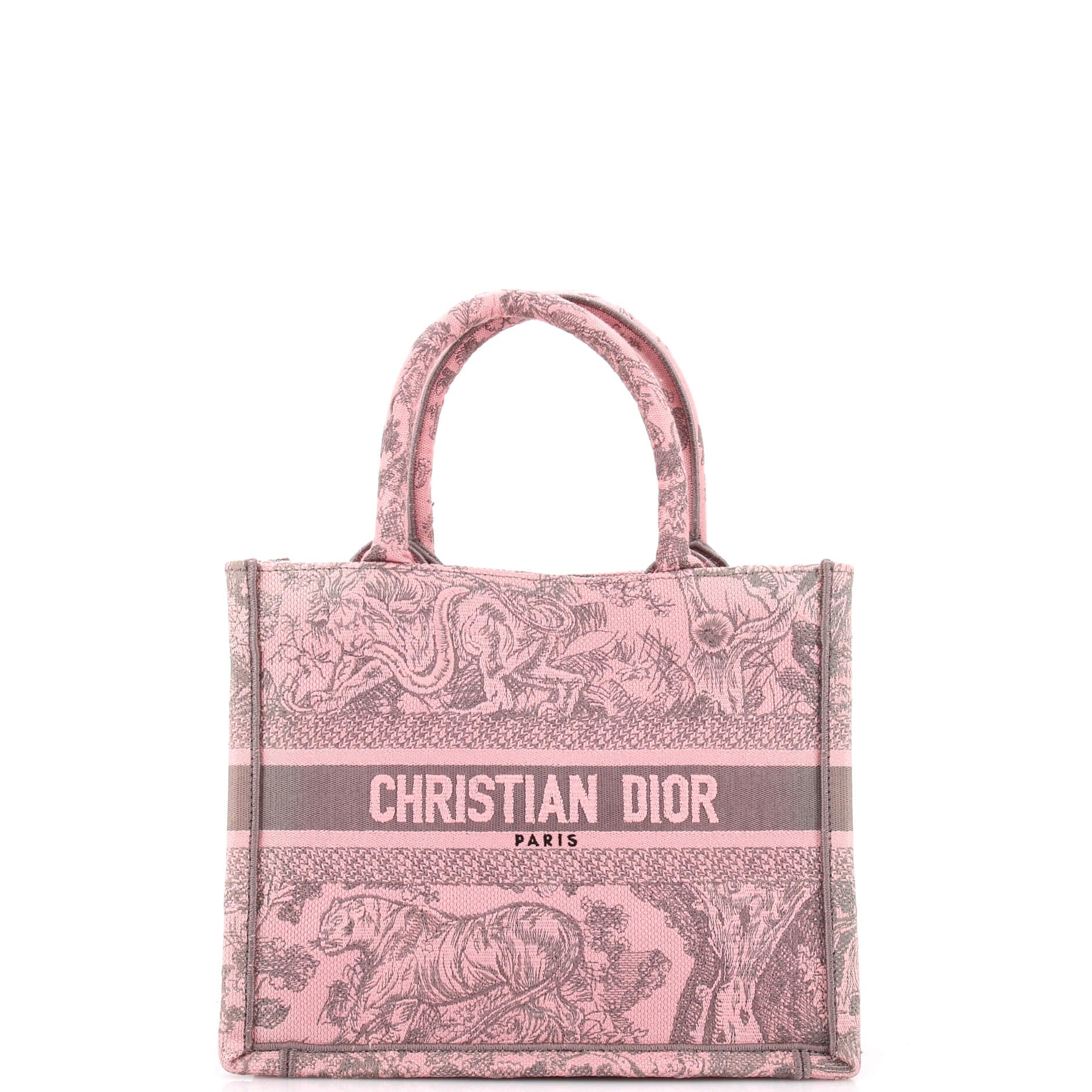 Book Tote Embroidered Canvas Small