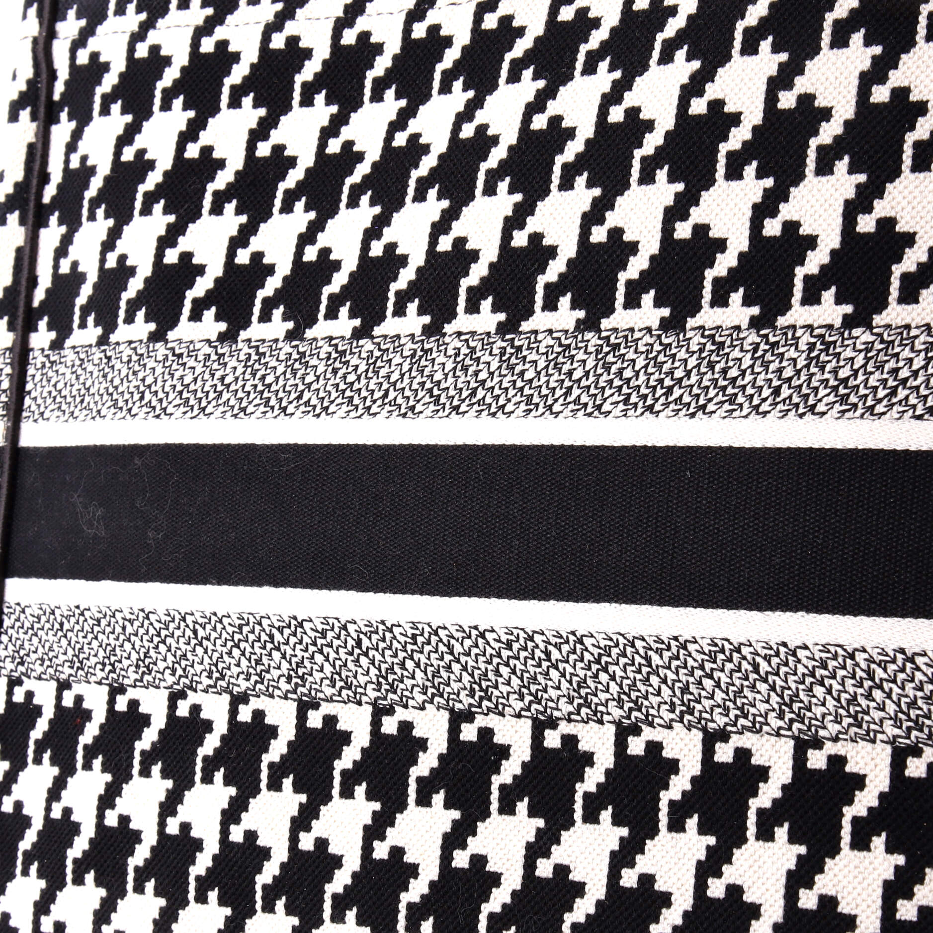 Book Tote Houndstooth Canvas Large - Image 7