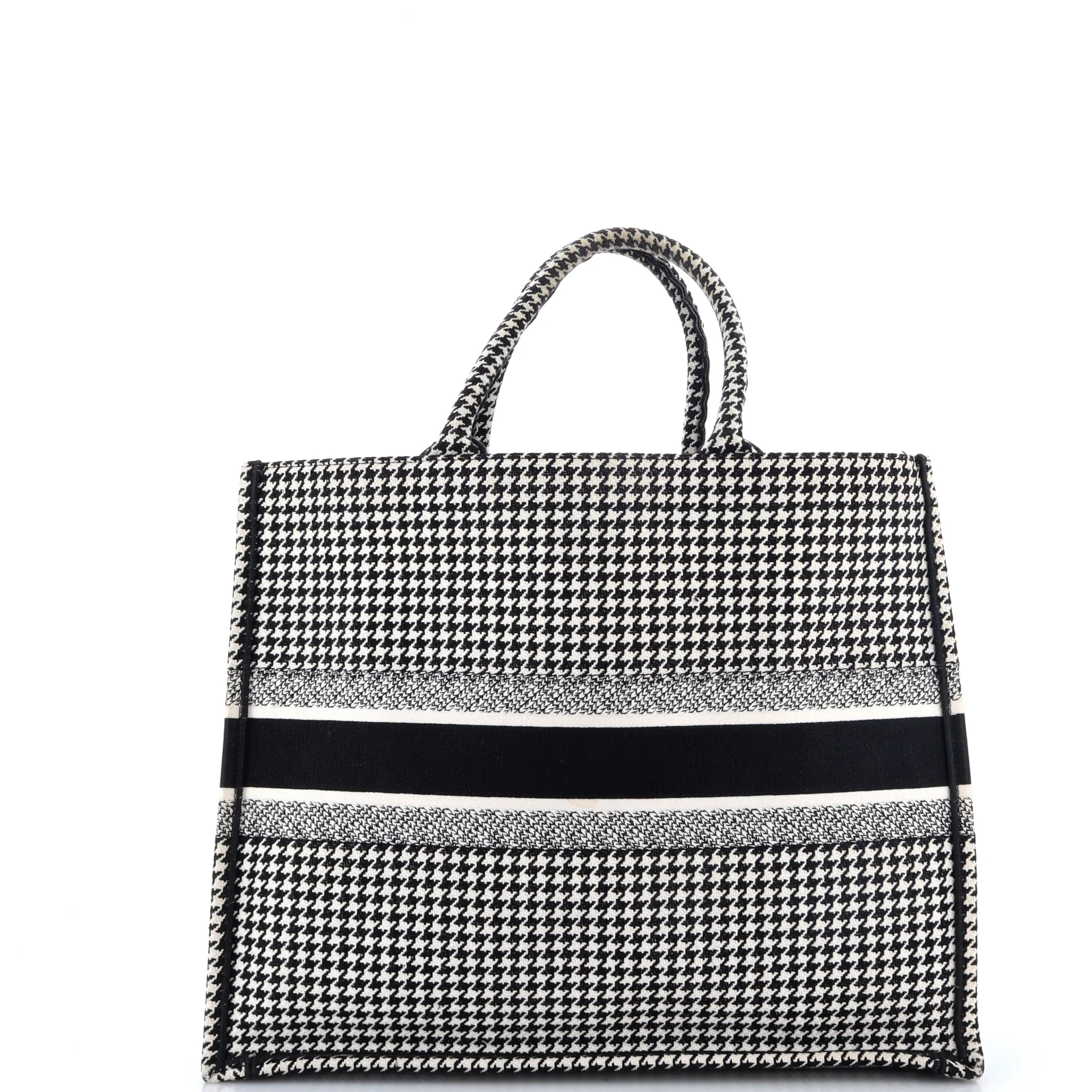 Book Tote Houndstooth Canvas Large - Image 3
