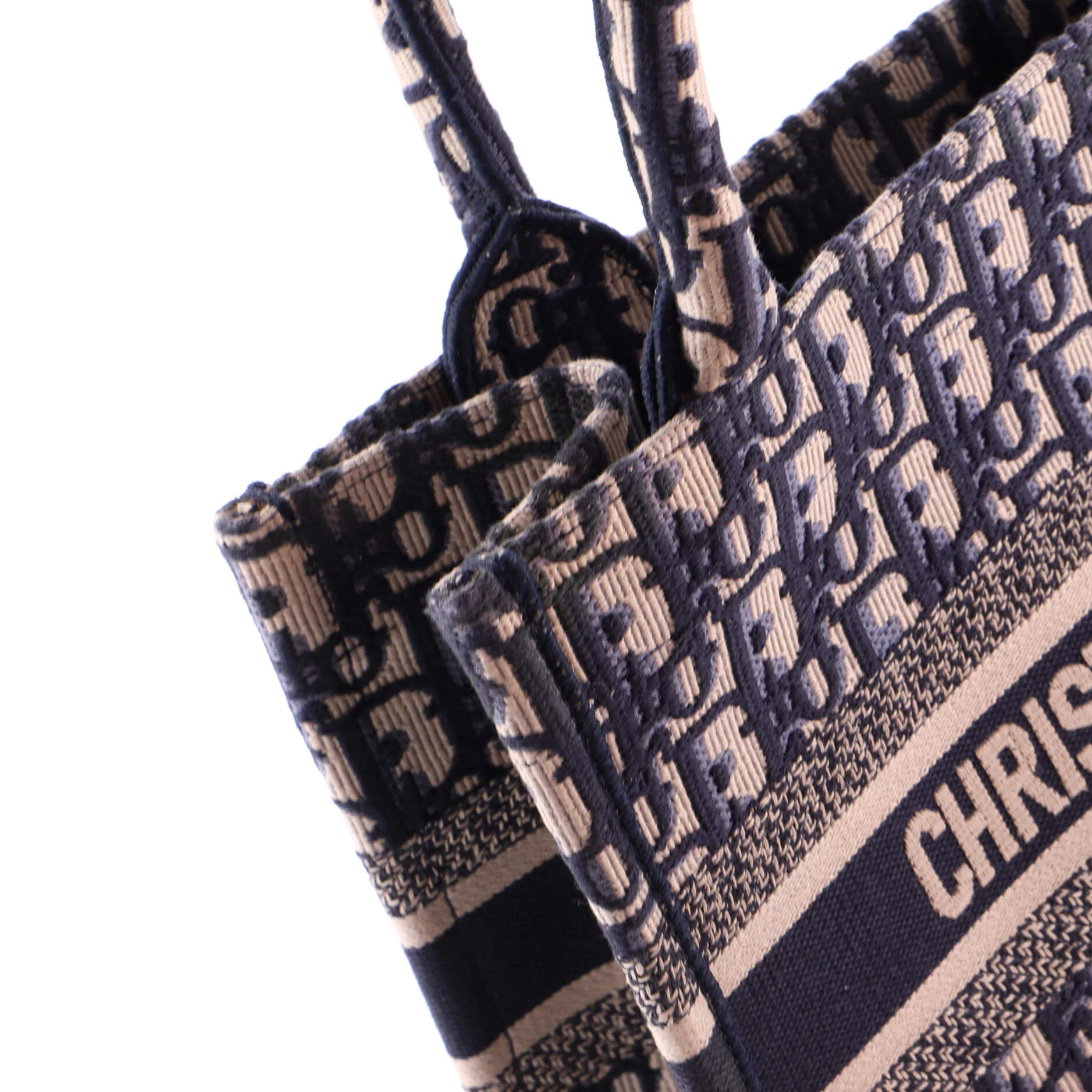 Book Tote Oblique Canvas Small - Image 7