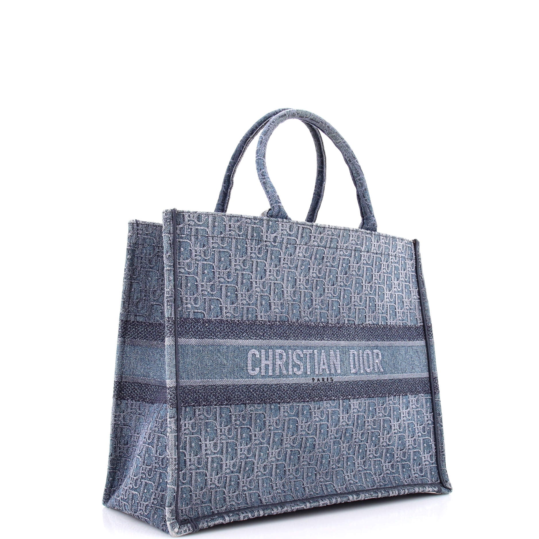 Book Tote Oblique Denim Large - Image 2