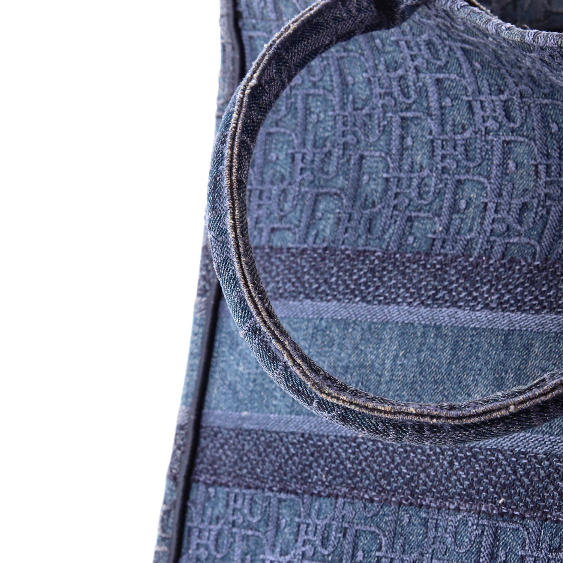 Book Tote Oblique Denim Large - Image 8