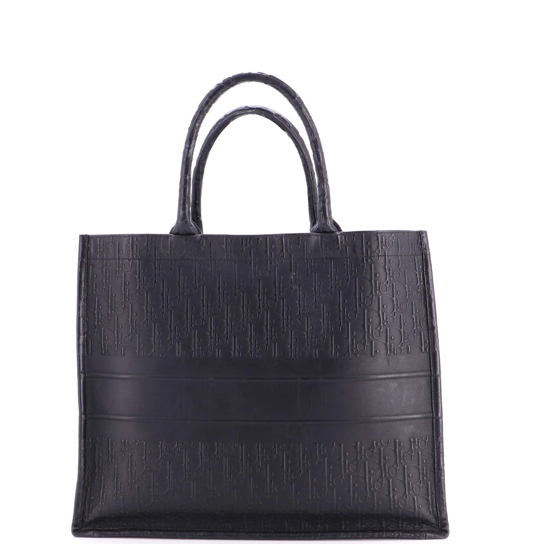 Book Tote Oblique Embossed Calfskin Large - Image 3