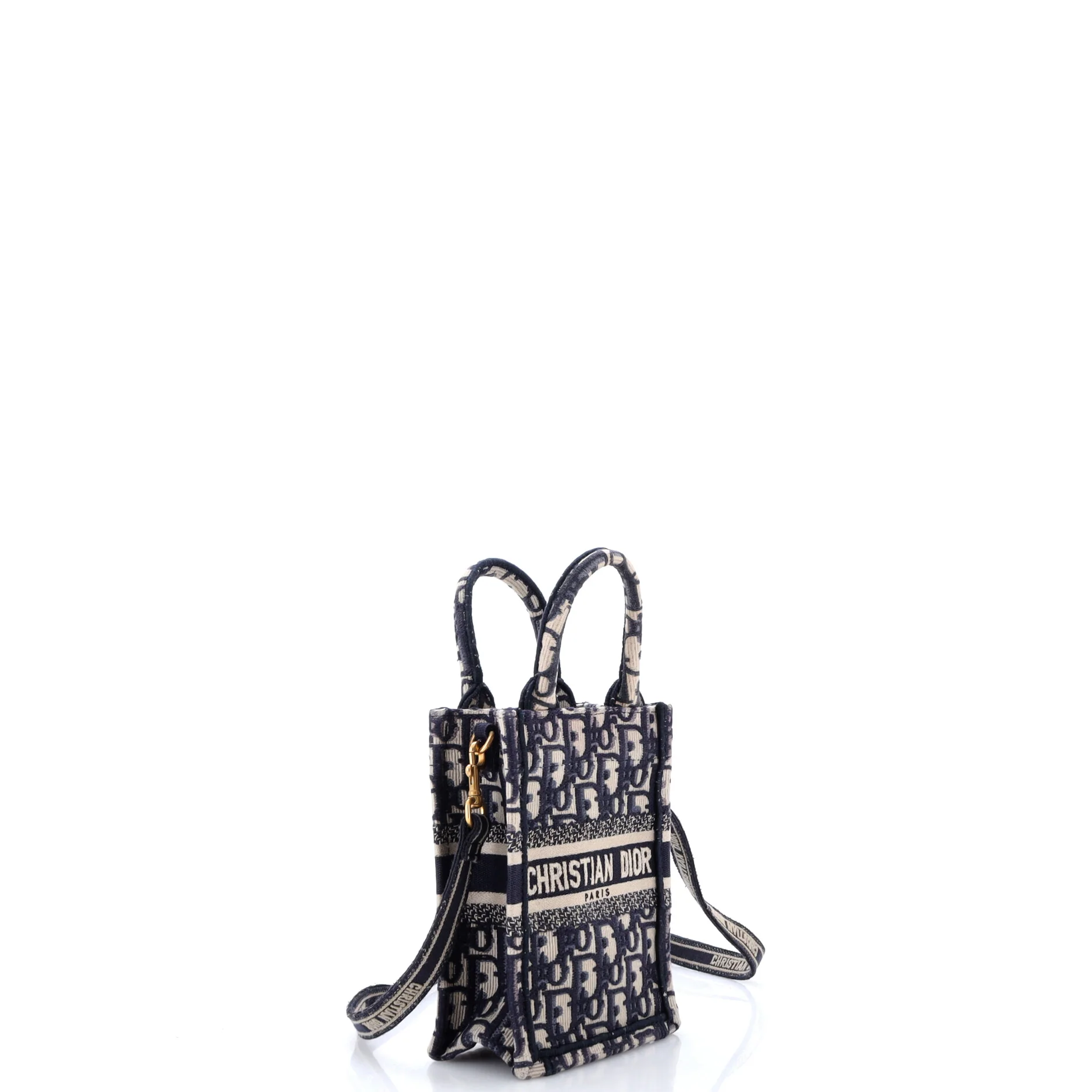 Book Tote Phone Bag Oblique Canvas Mini - Image 2