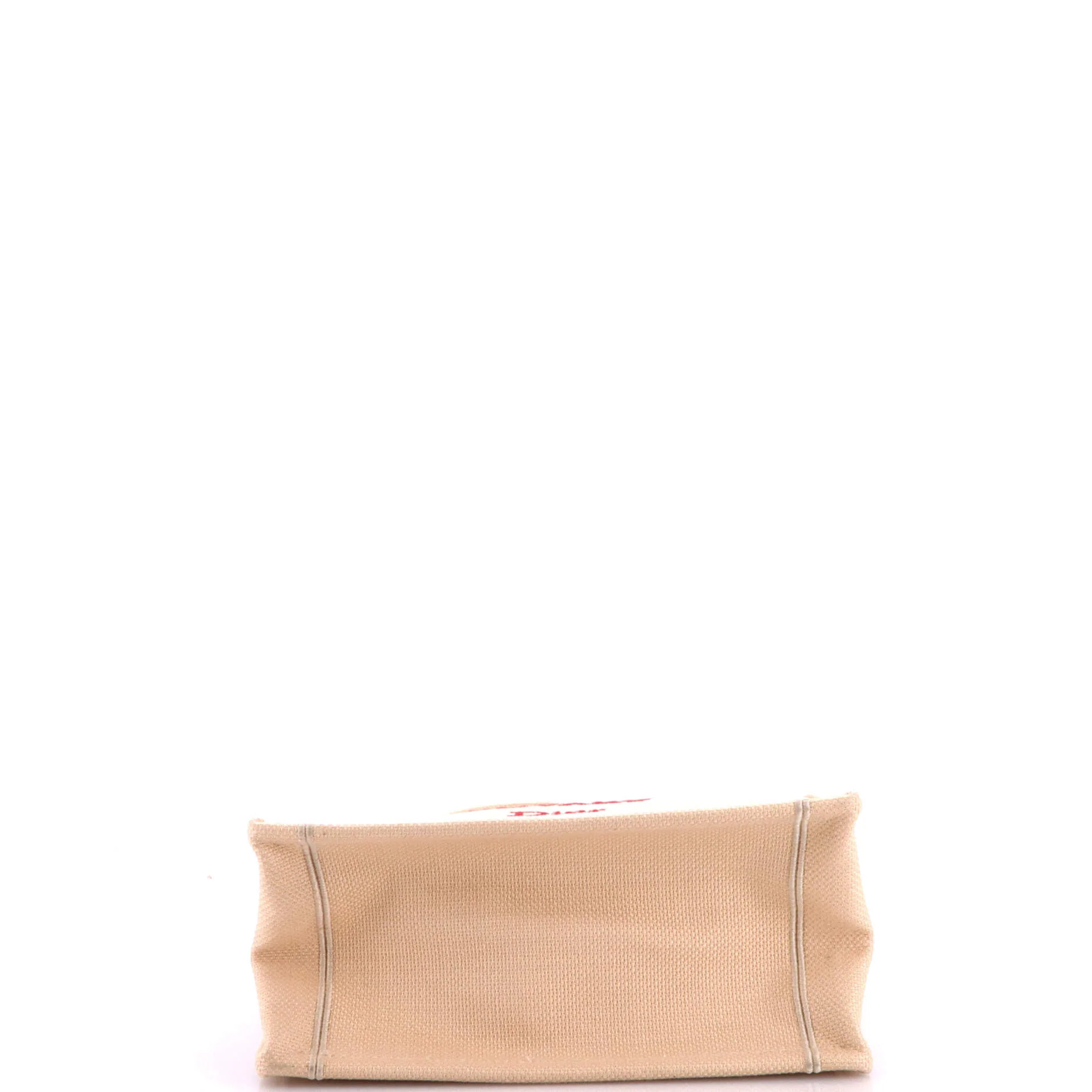 Book Tote with Strap Embroidered Canvas Small - Image 4