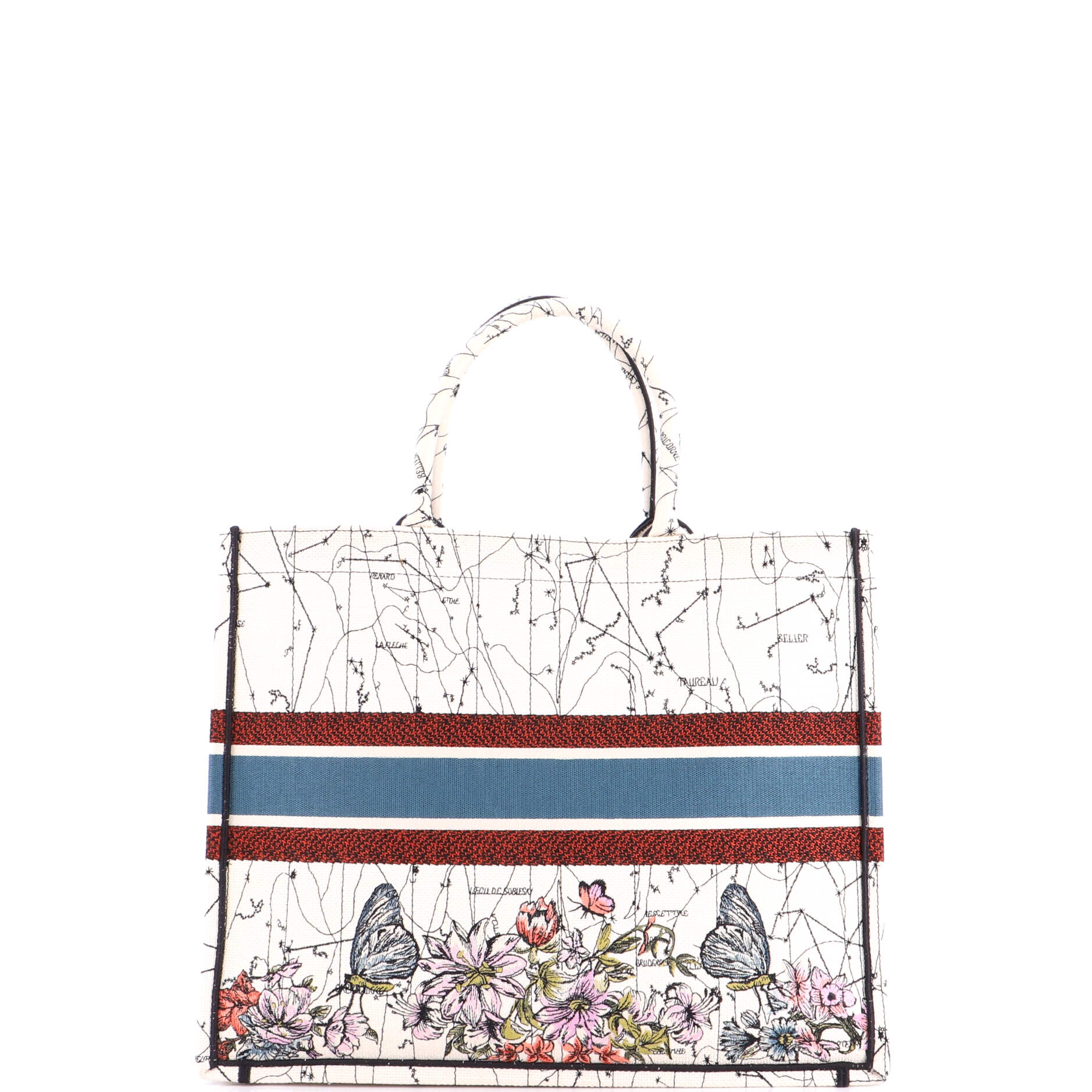 Book Tote Zodiac Embroidered Canvas - Image 3