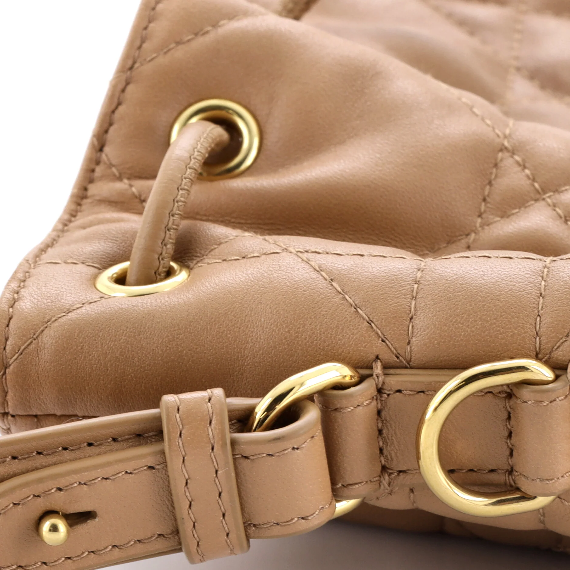 Caro Bucket Bag Quilted Leather Small - Image 6
