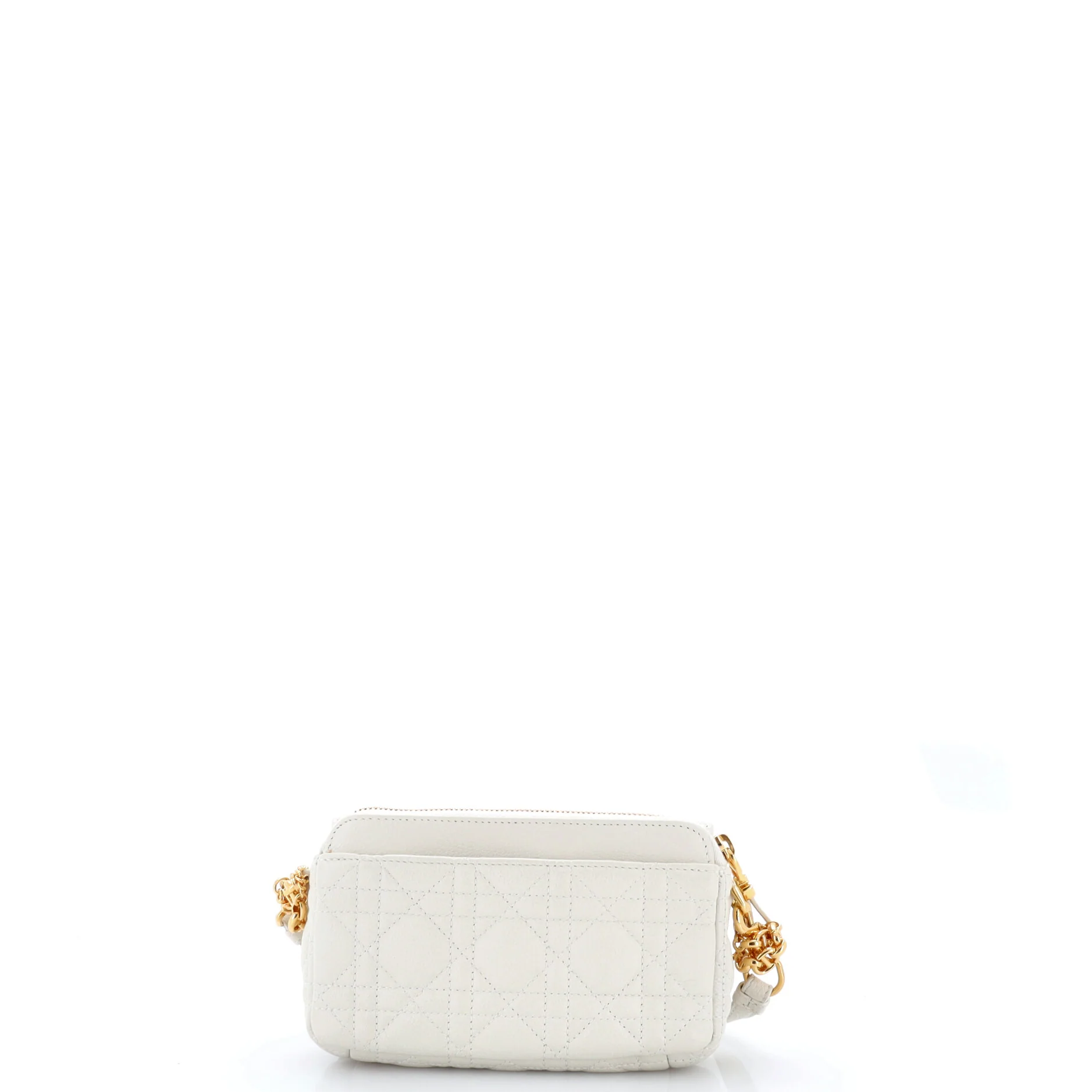 Caro Flap Double Pouch Crossbody Bag Cannage Quilt Calfskin - Image 3