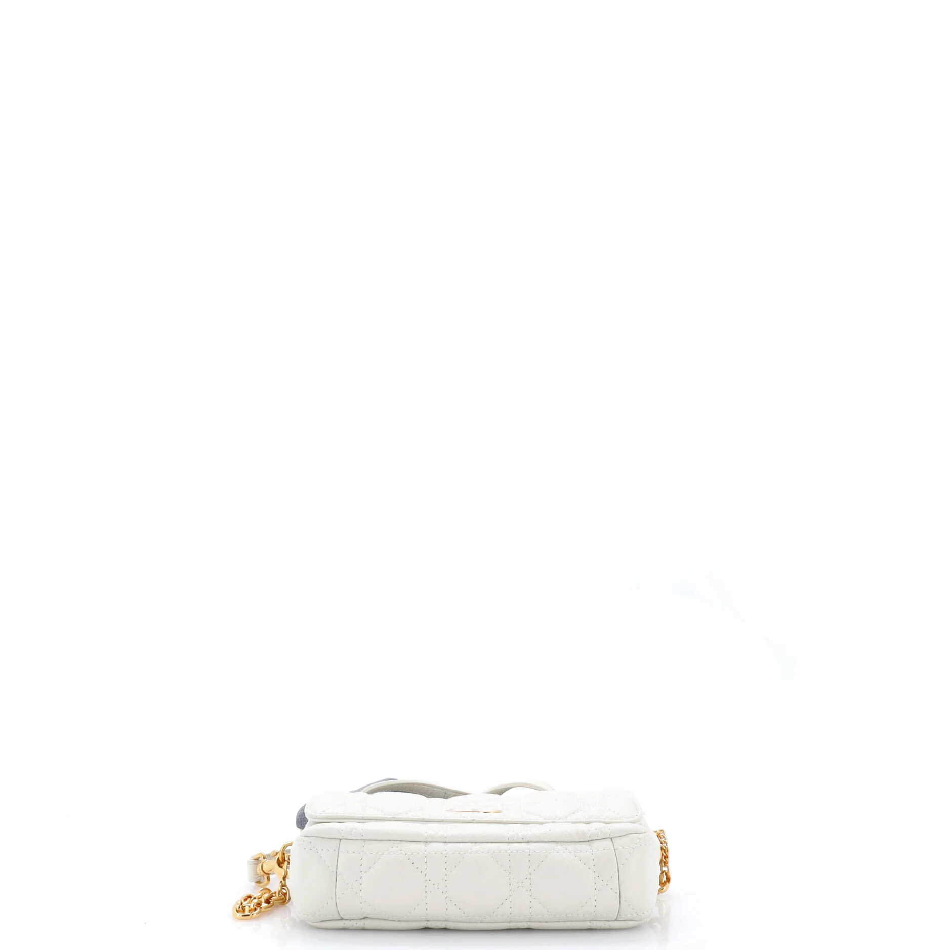 Caro Flap Double Pouch Crossbody Bag Cannage Quilt Calfskin - Image 4