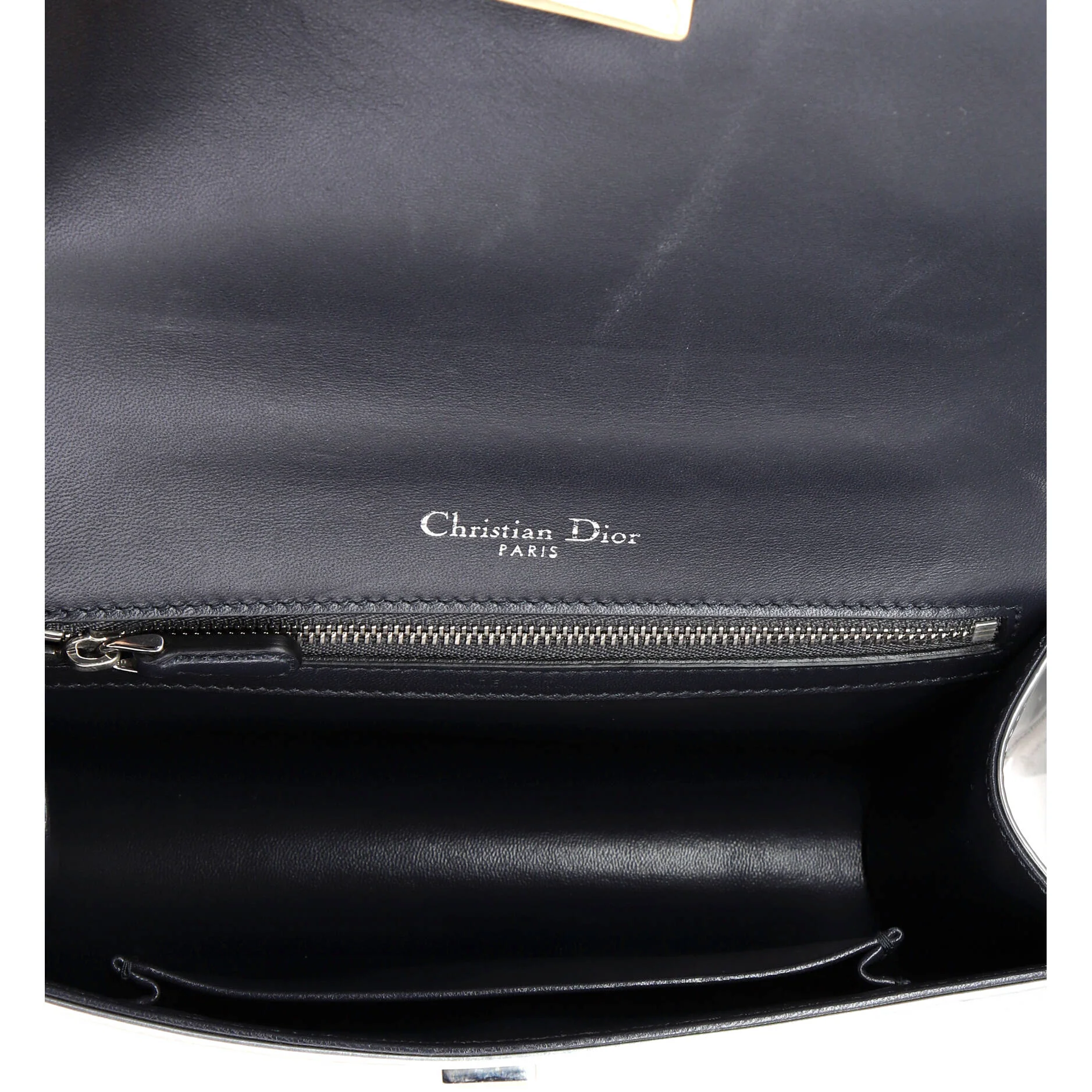 Diorama Flap Bag Beaded Leather Small - Image 5