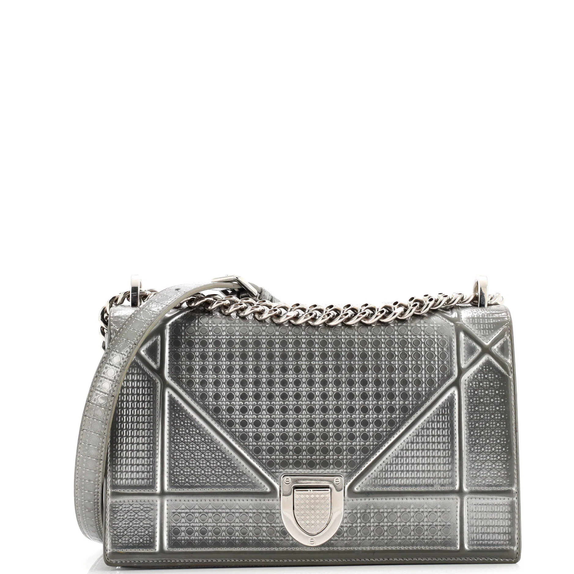 Diorama Flap Bag Cannage Embossed Calfskin Medium