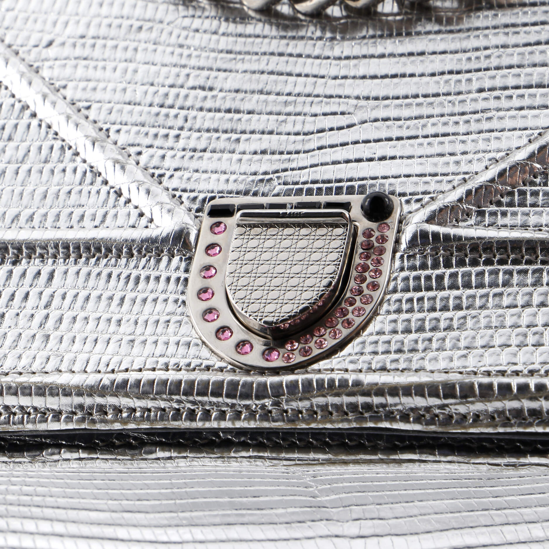 Diorama Flap Bag Lizard Medium - Image 6