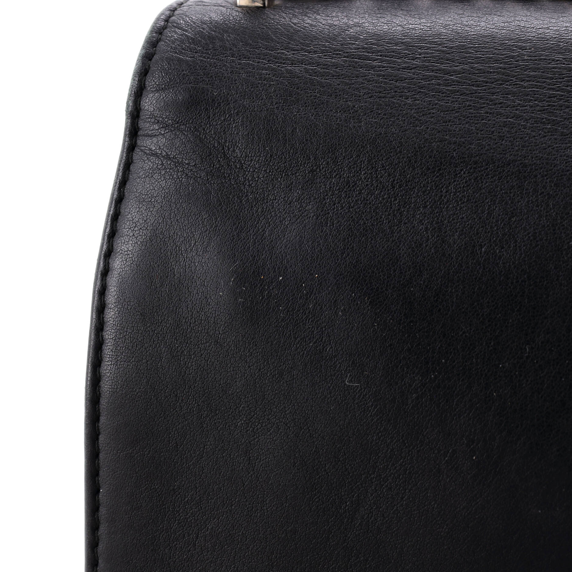 Diorama Flap Bag Patch Embellished Leather Medium - Image 6