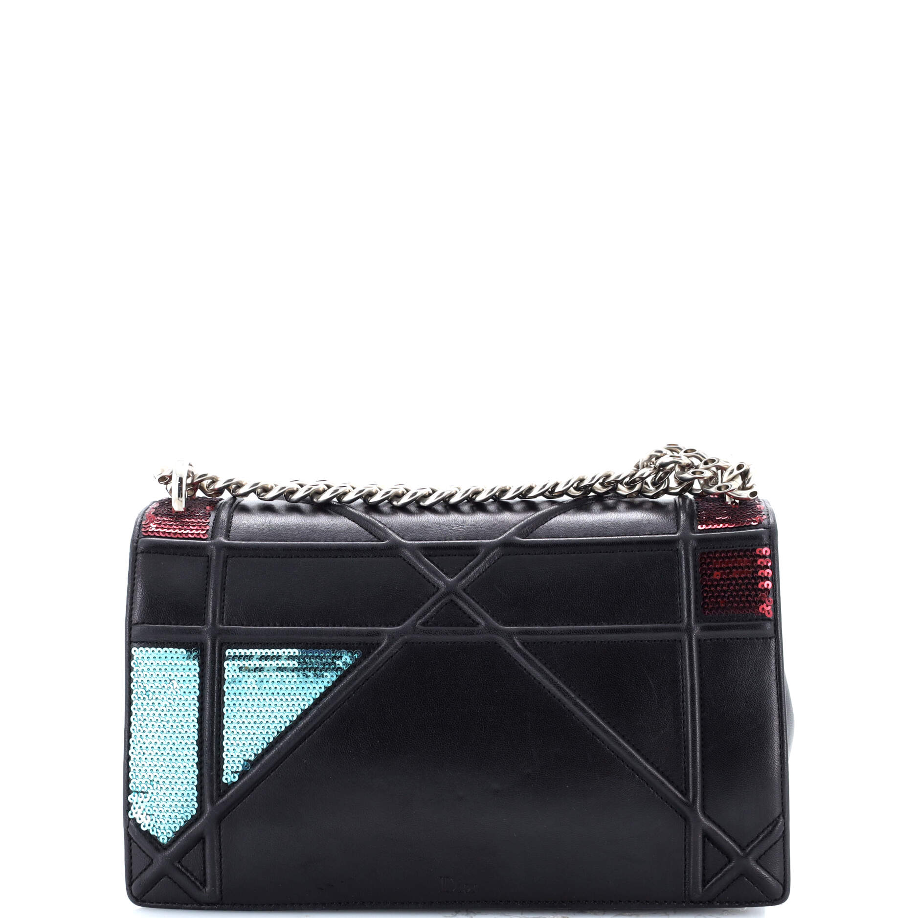 Diorama Flap Bag Sequin Embellished Lambskin Medium - Image 3