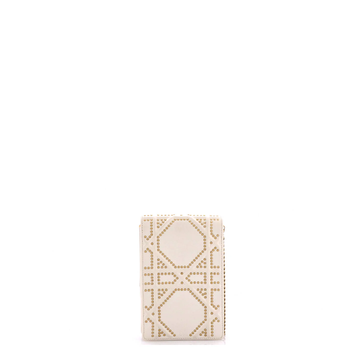 Diorama Vertical Clutch on Chain Studded Leather - Image 3