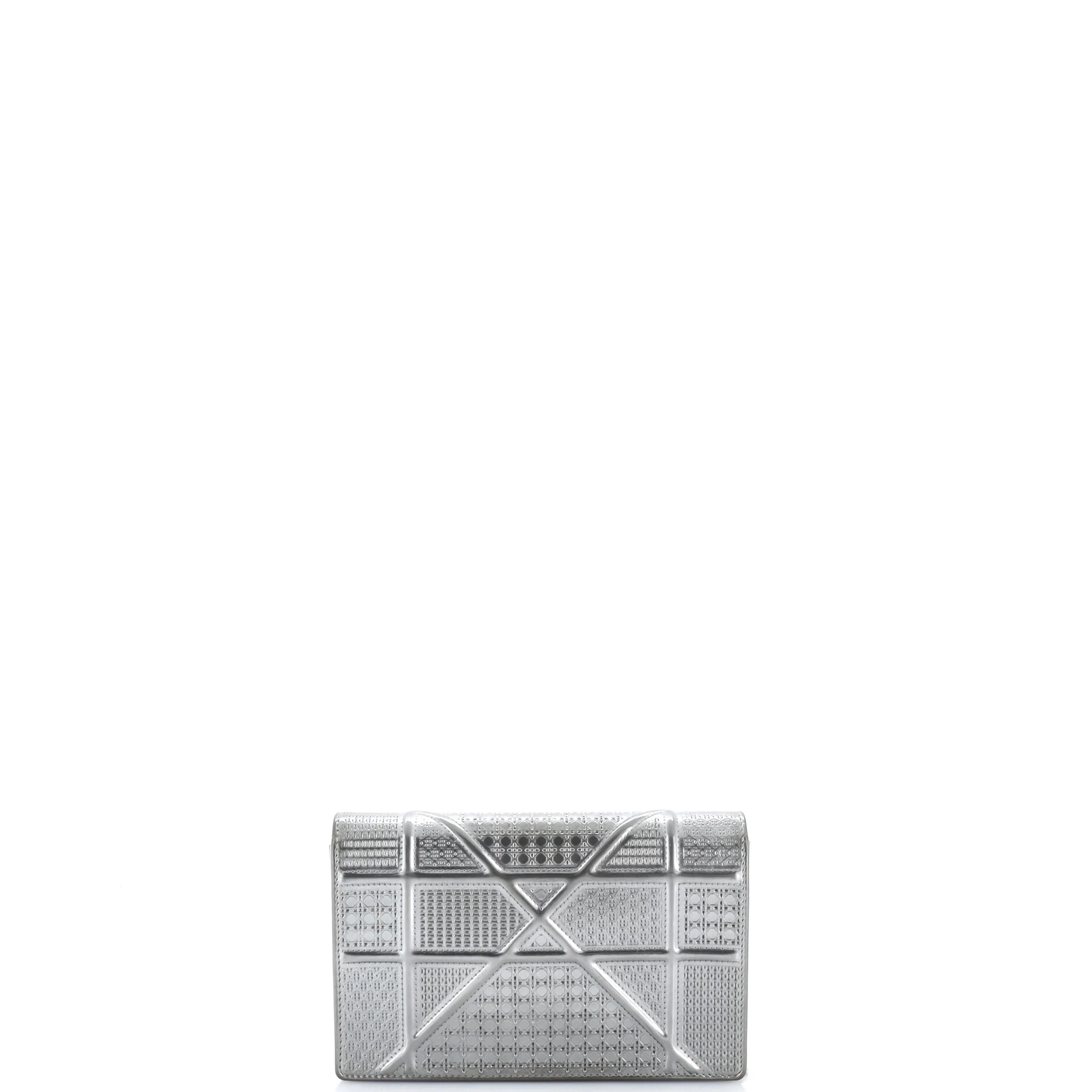 Diorama Wallet on Chain Cannage Embossed Calfskin - Image 3