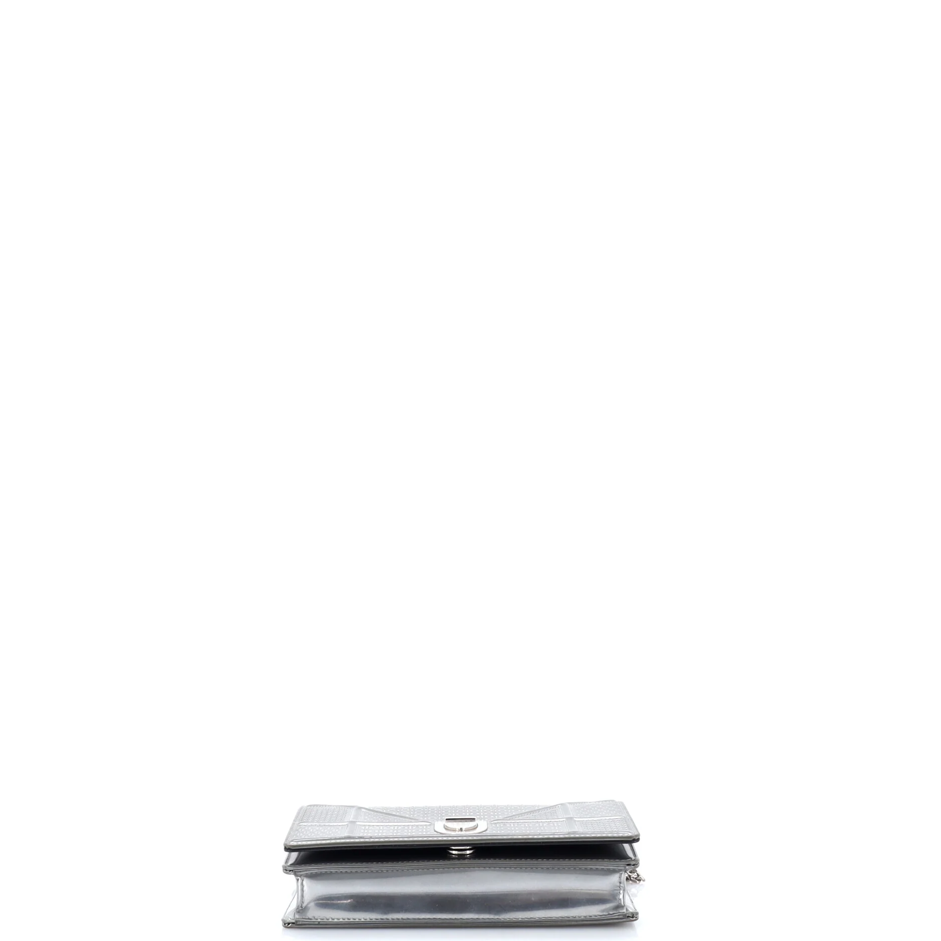 Diorama Wallet on Chain Cannage Embossed Calfskin - Image 4