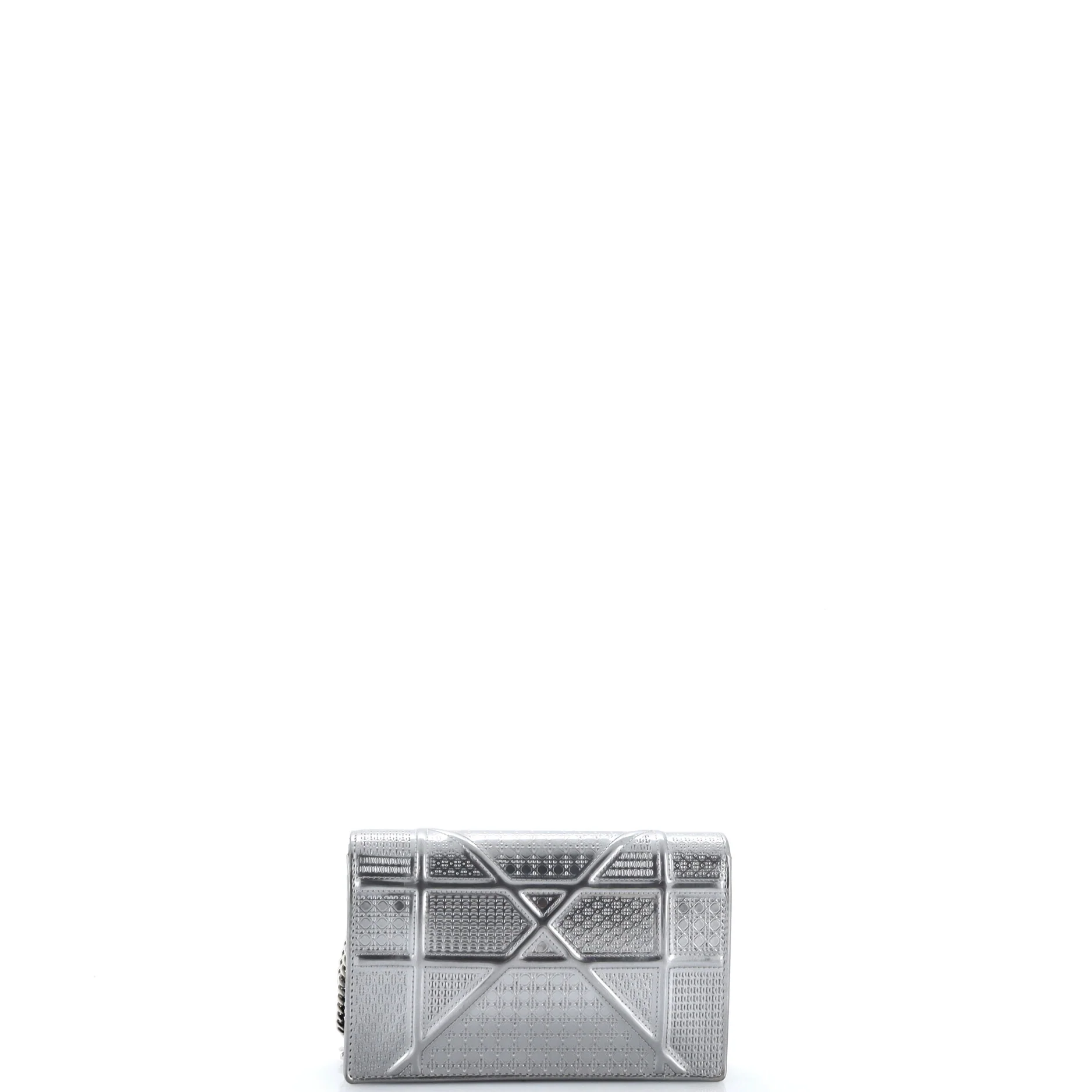 Diorama Wallet on Chain Cannage Embossed Calfskin - Image 3