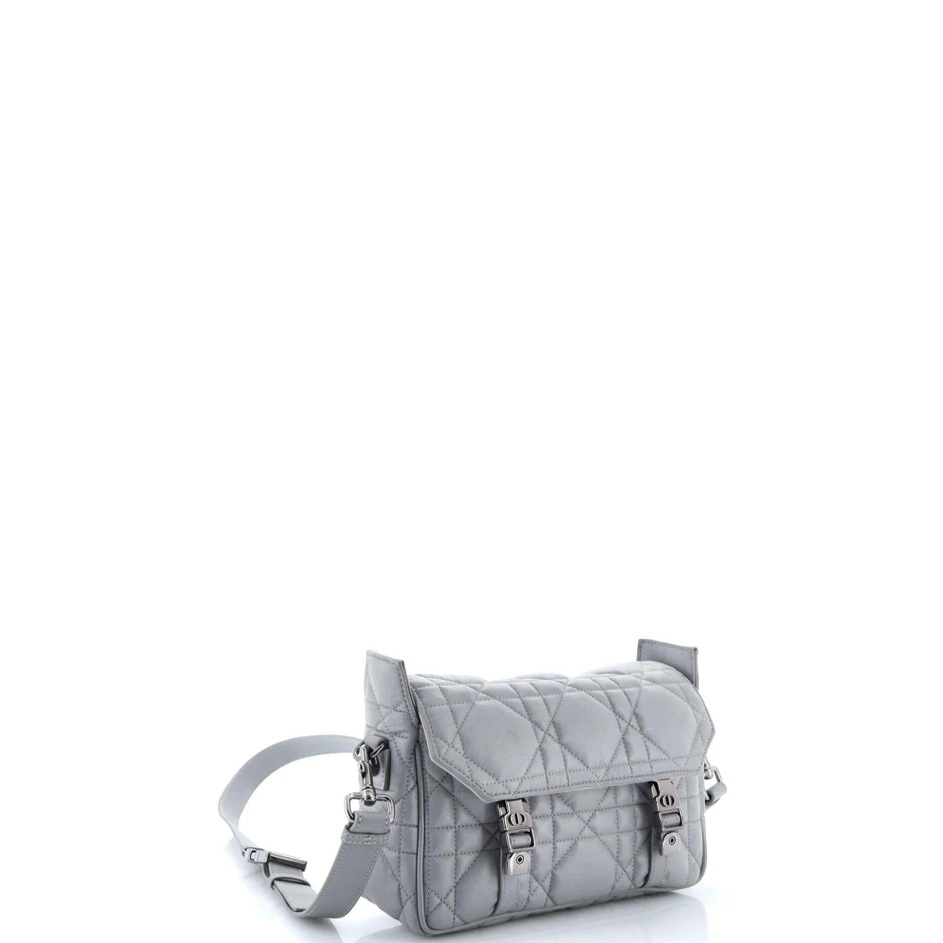 Diorcamp Messenger Bag Padded Macrocannage Quilt Calfskin Small - Image 2