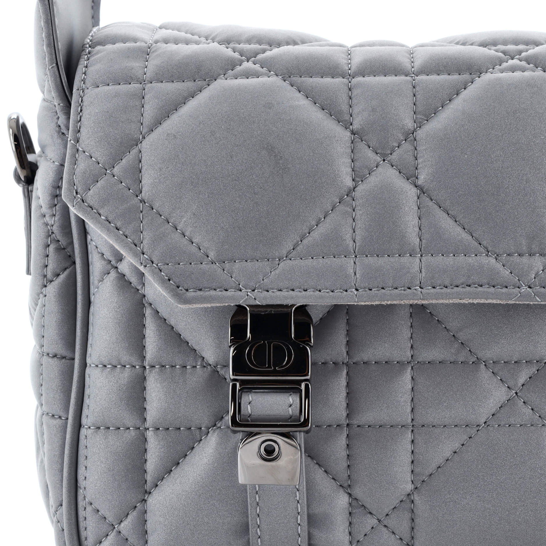 Diorcamp Messenger Bag Padded Macrocannage Quilt Calfskin Small - Image 6