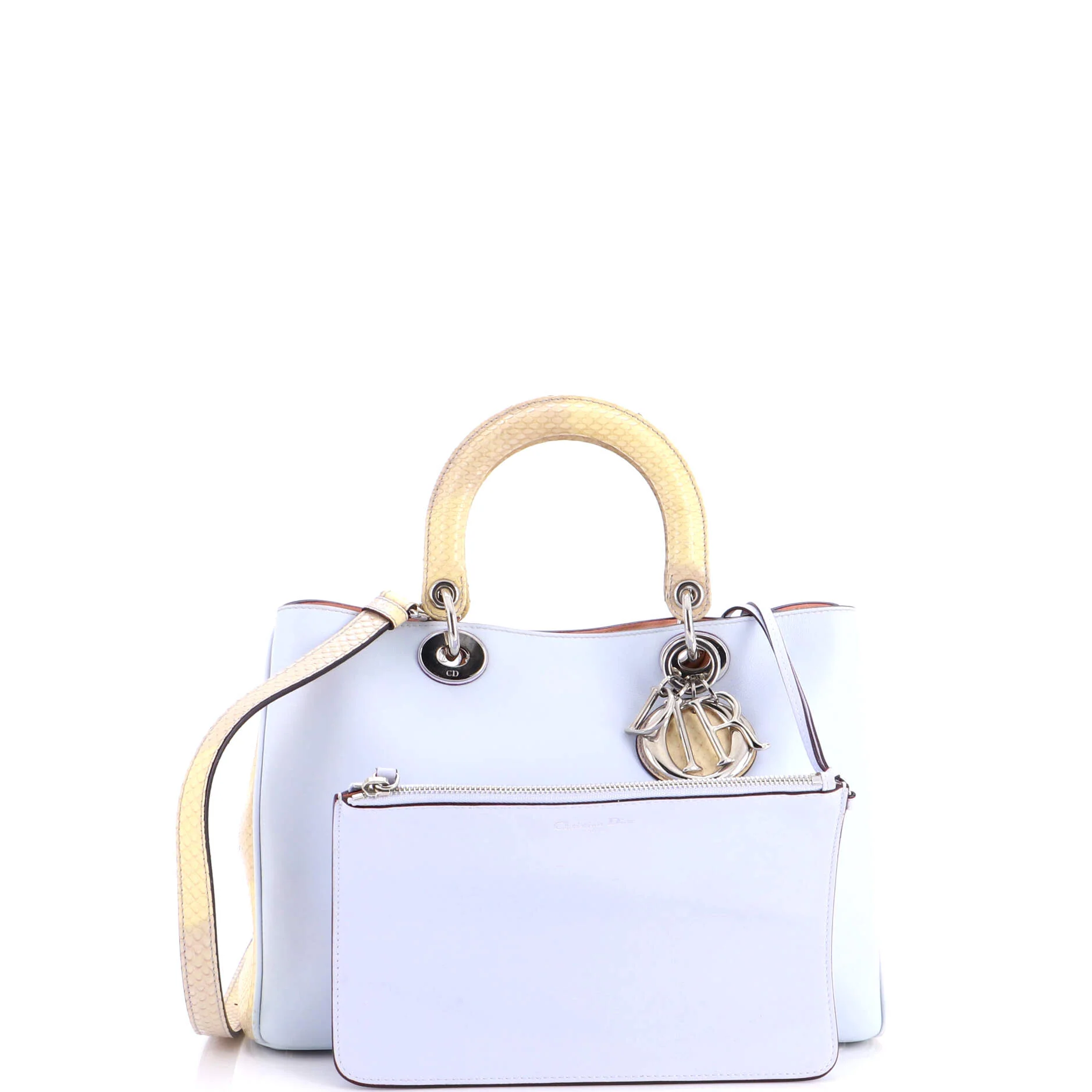 Diorissimo Tote Smooth Calfskin and Python Medium - Image 2
