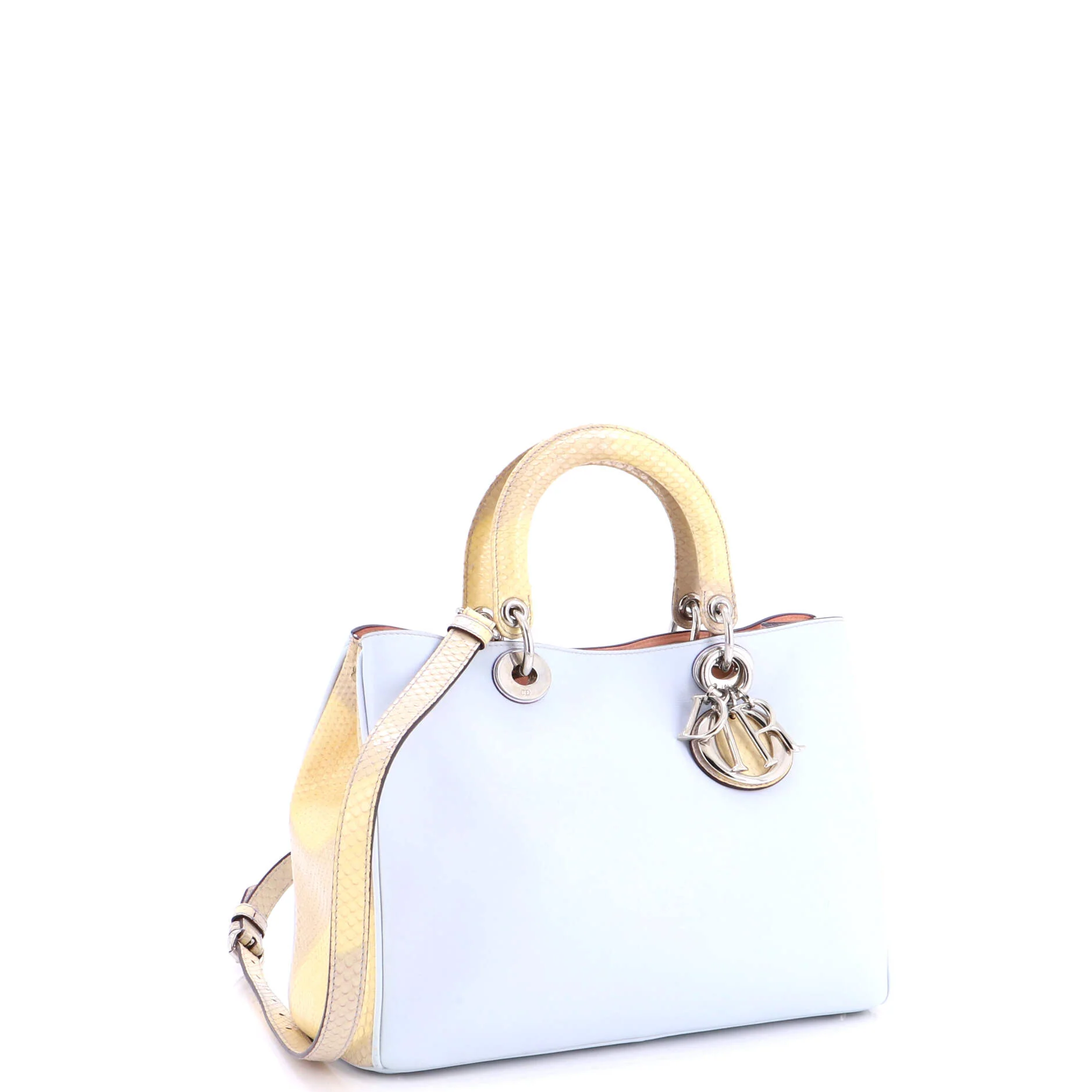 Diorissimo Tote Smooth Calfskin and Python Medium - Image 3