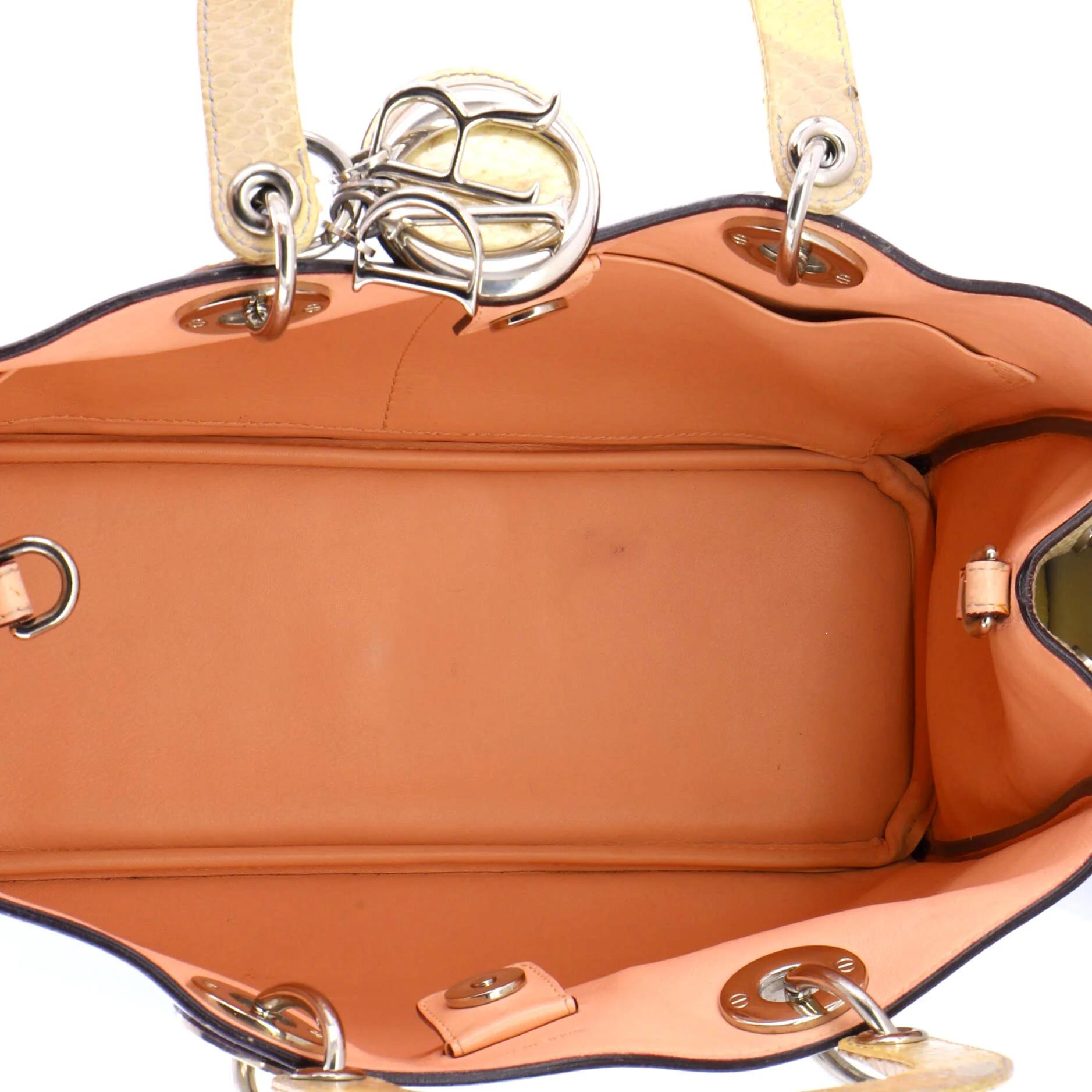 Diorissimo Tote Smooth Calfskin and Python Medium - Image 6
