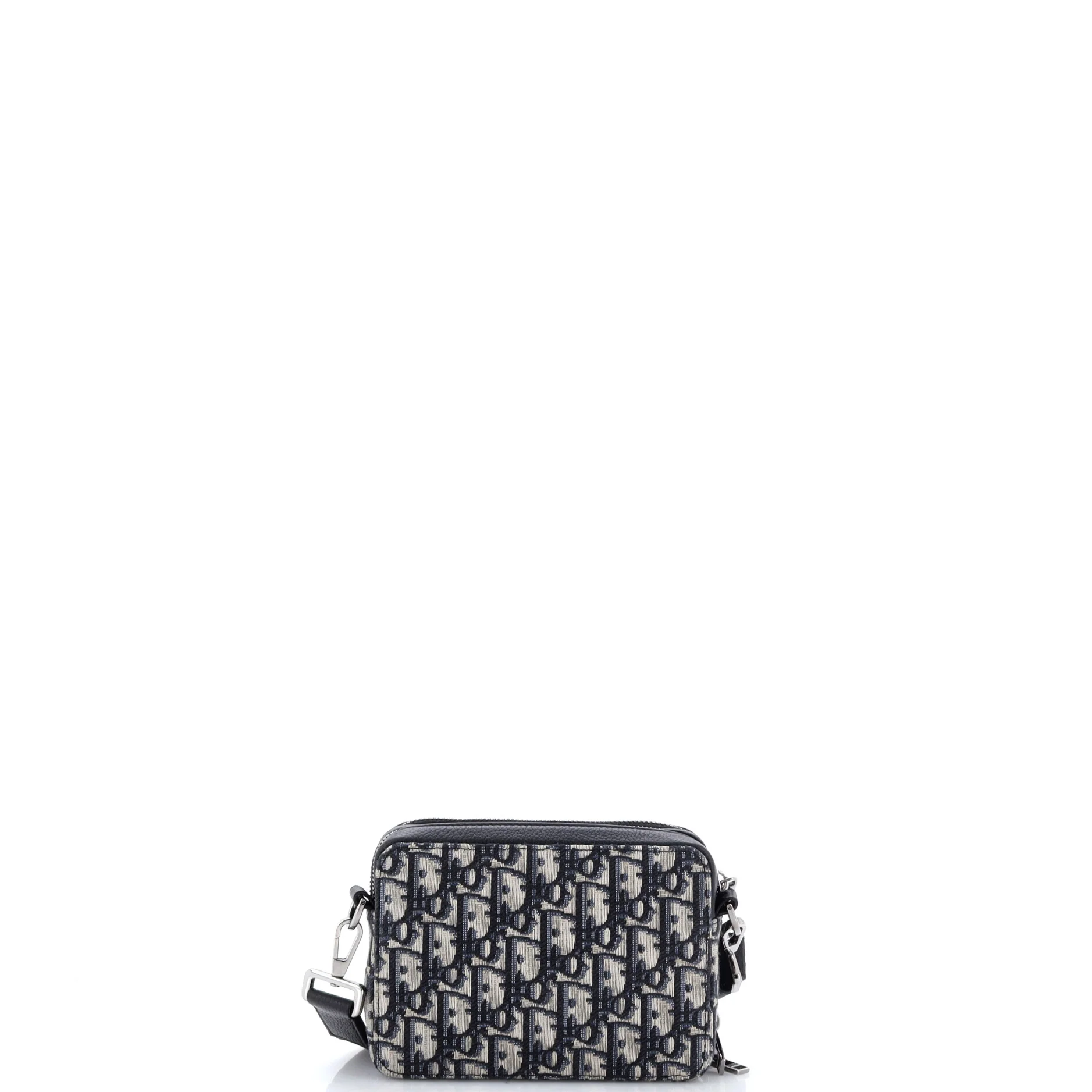 Double Zip Crossbody Pouch Oblique Canvas - Image 3