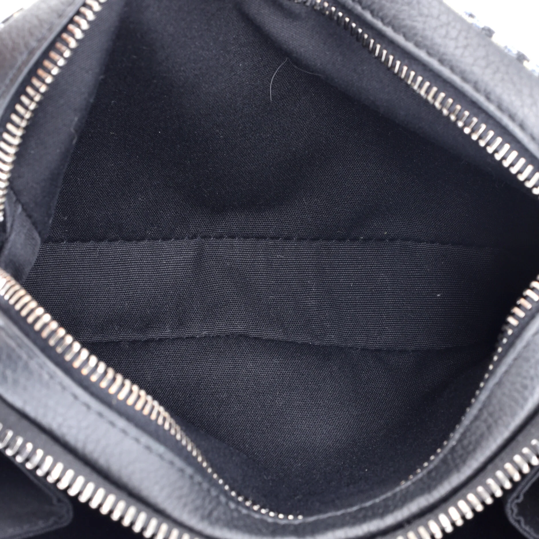 Double Zip Crossbody Pouch Oblique Canvas - Image 5