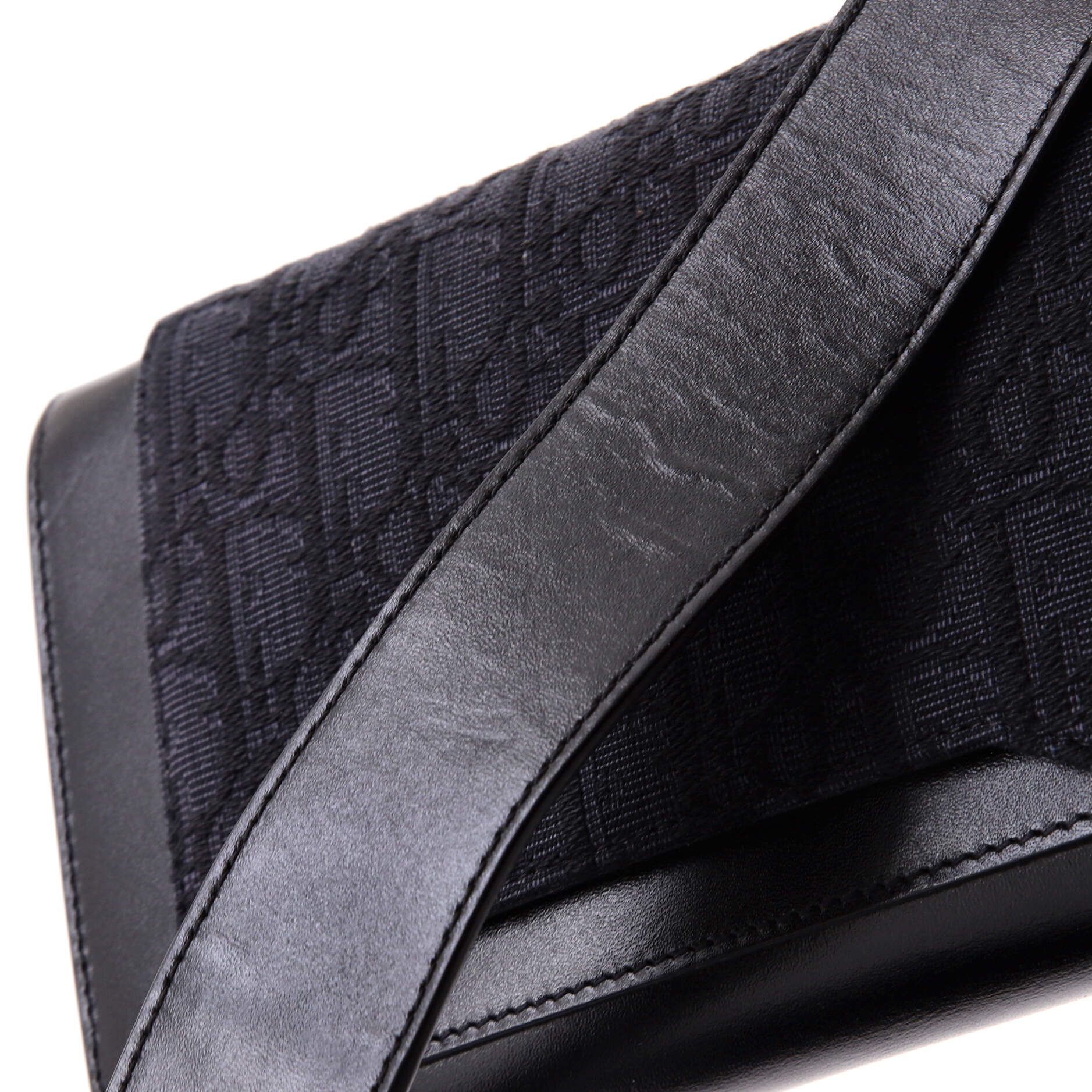 Elite Shoulder Pouch Oblique Canvas and Calfskin - Image 7