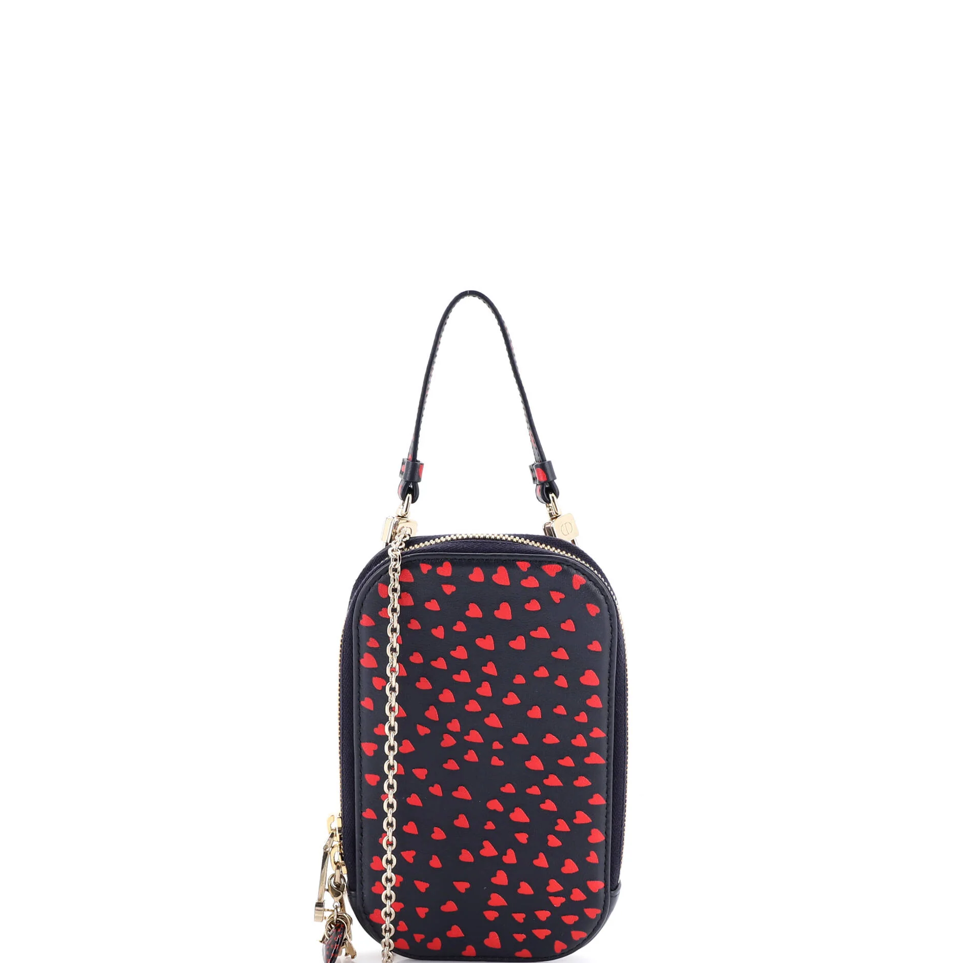 I Love Paris Phone Holder Printed Leather