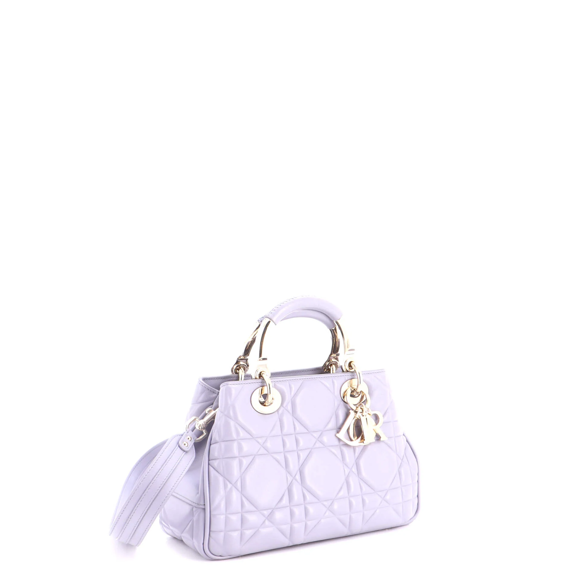 Lady 95.22 Bag Cannage Embossed Leather Small - Image 2